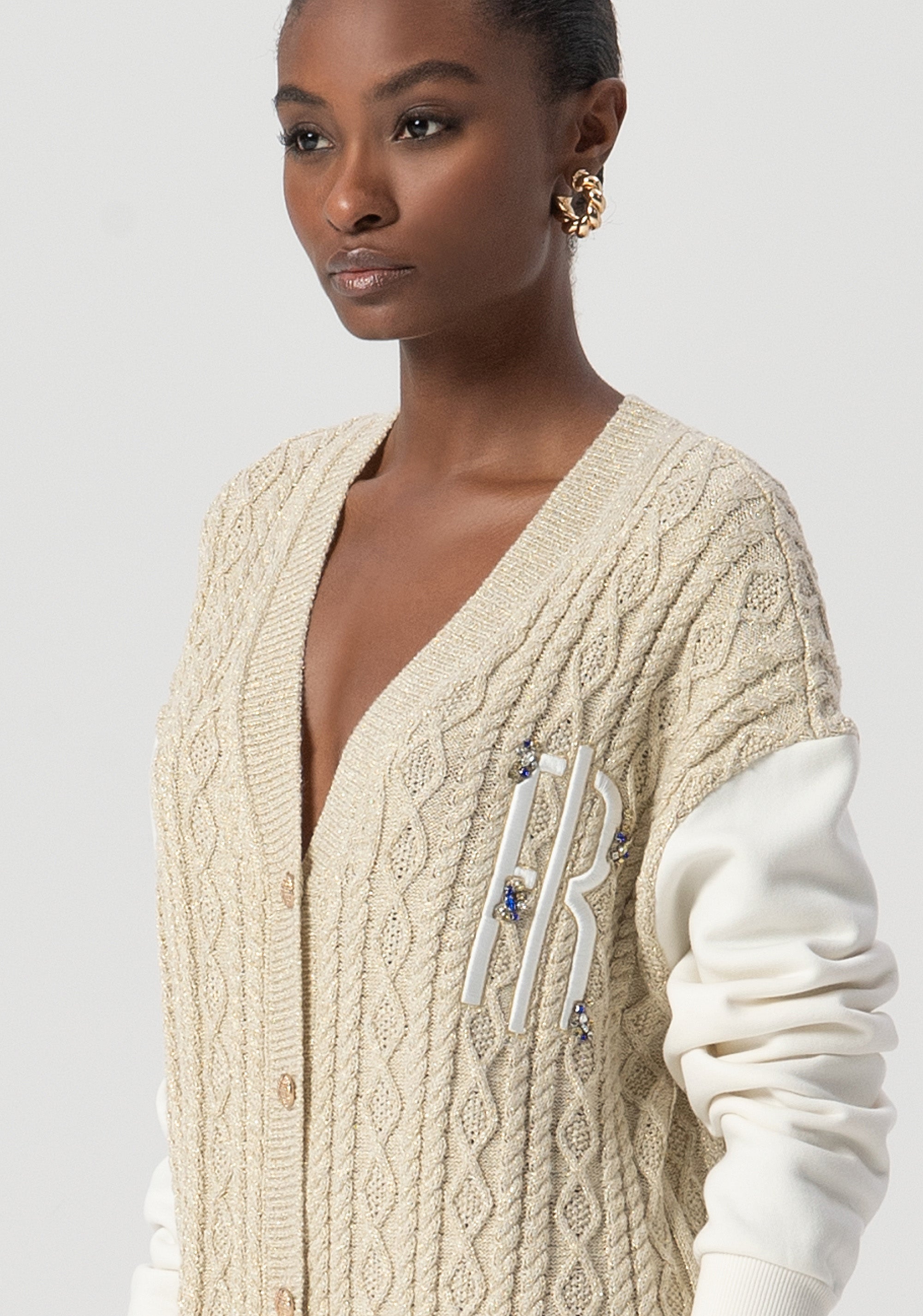 Cardigan regular lungo FS25WT8015K456Q7-108 Fracomina