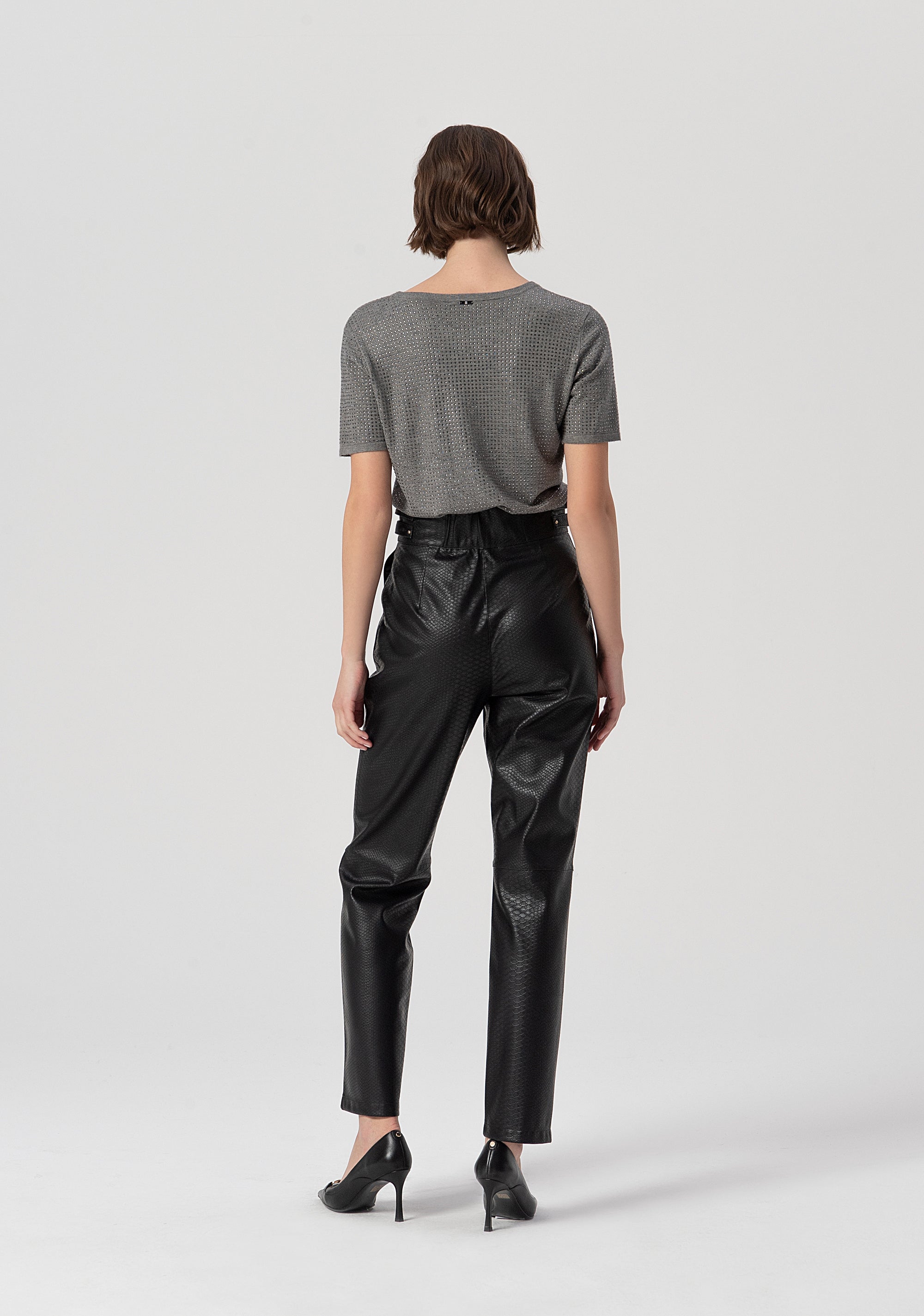 Pantalone a sigaretta con vita alta FS25WV2001P41101-053 Fracomina