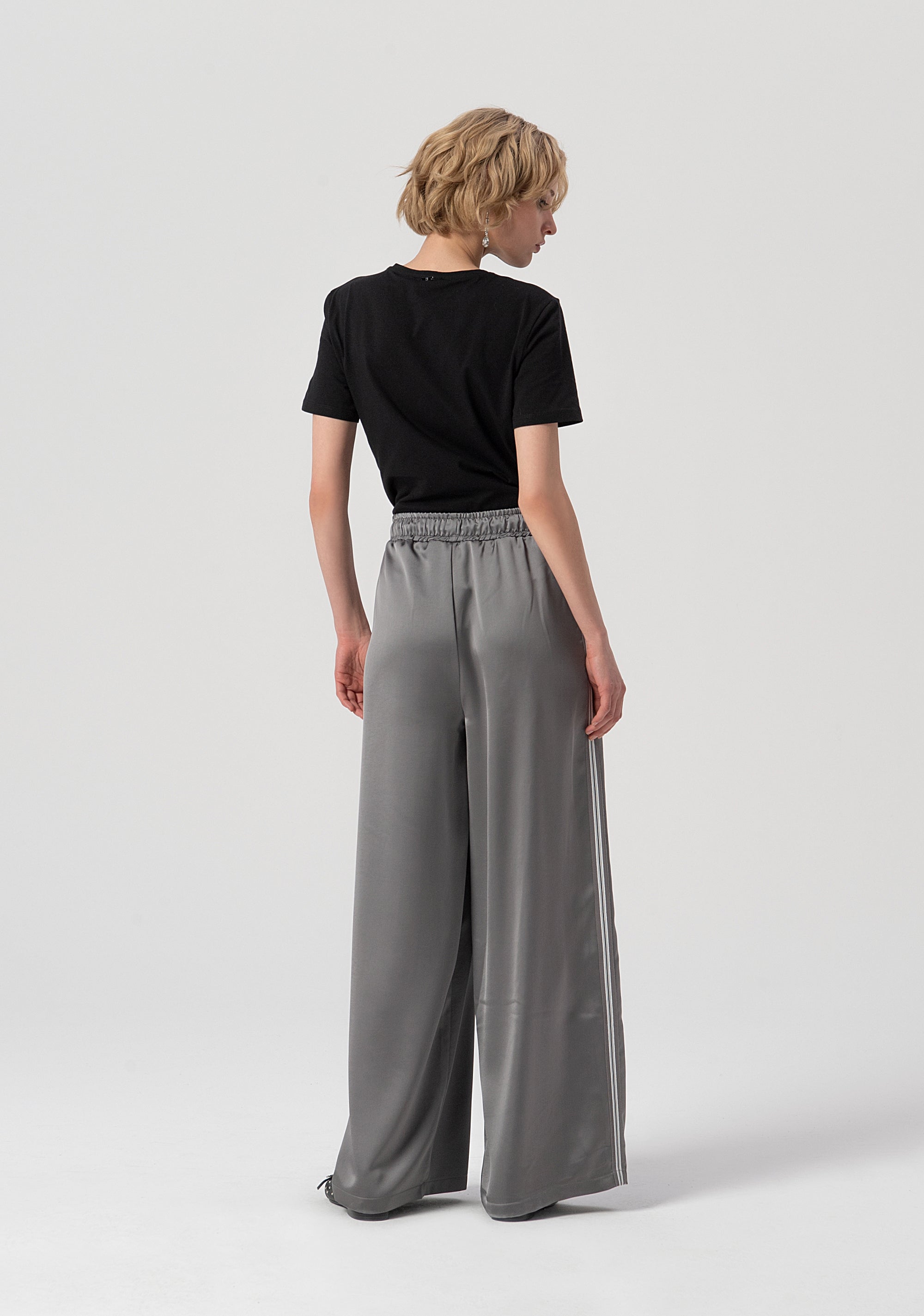 Pantalone flare a palazzo in tessuto lucido FS25WV3010W47001-156 Fracomina