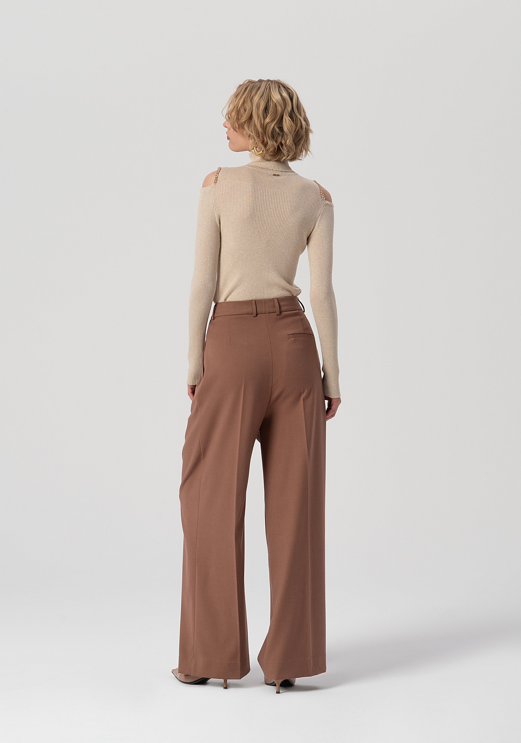 Pantalone flare a palazzo FS25WV3016W66101-091 Fracomina