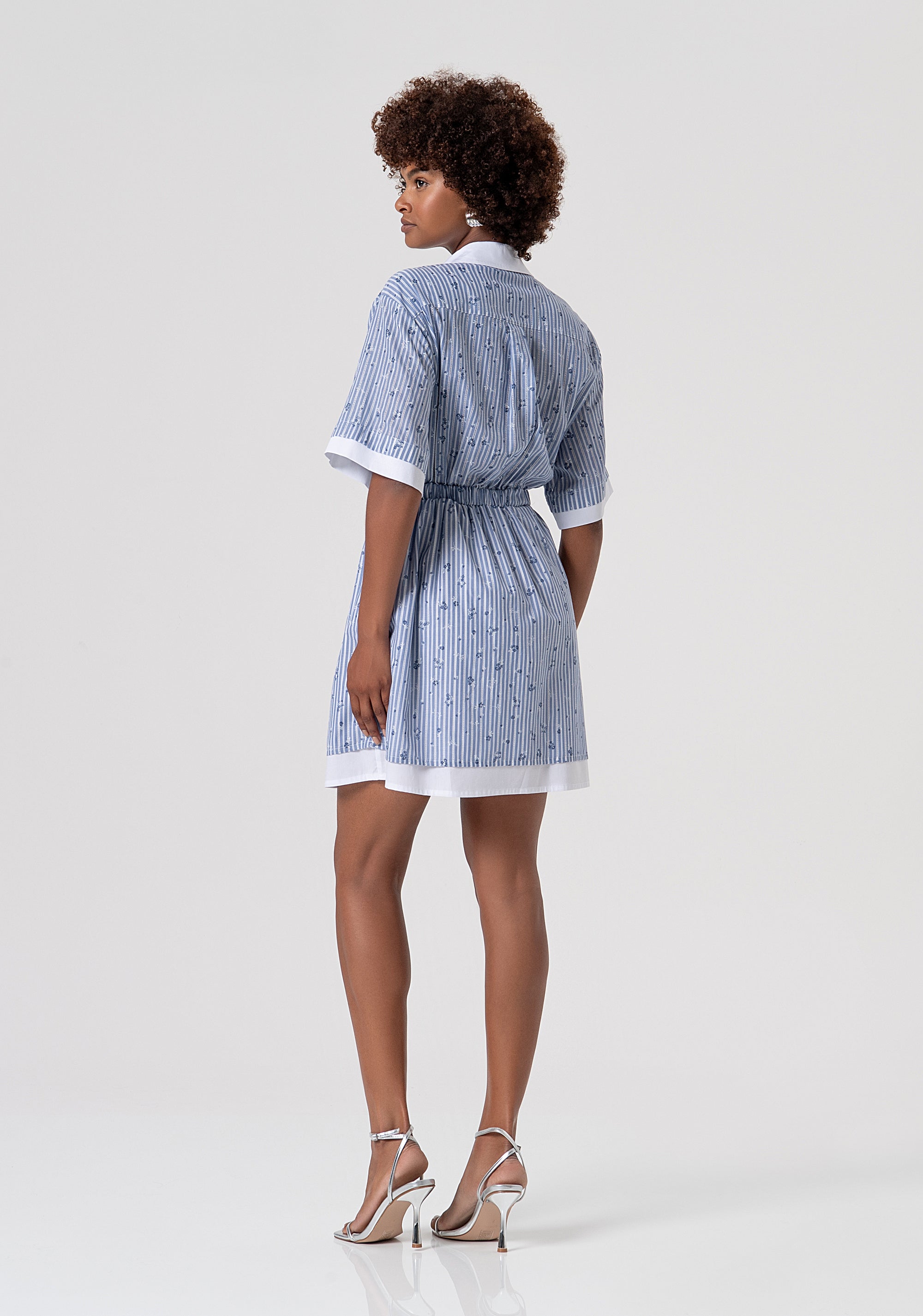 Abito regular mini modello chemisier FS26SD1007W400N8-L62 Fracomina