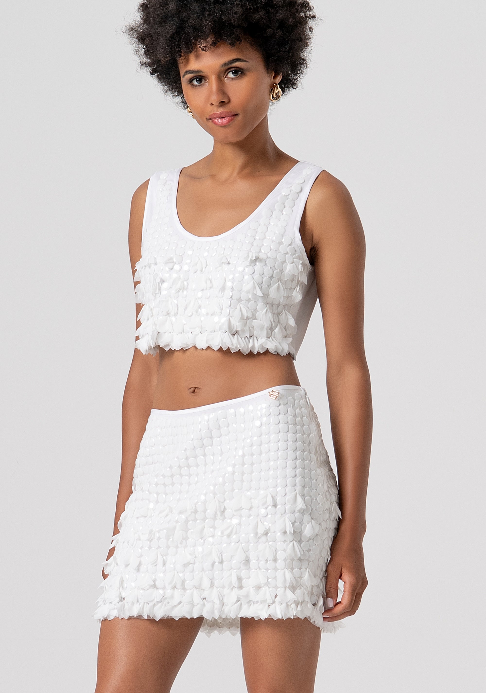 Gonna slim mini con paillettes FS26SG1002W411R9-278 Fracomina
