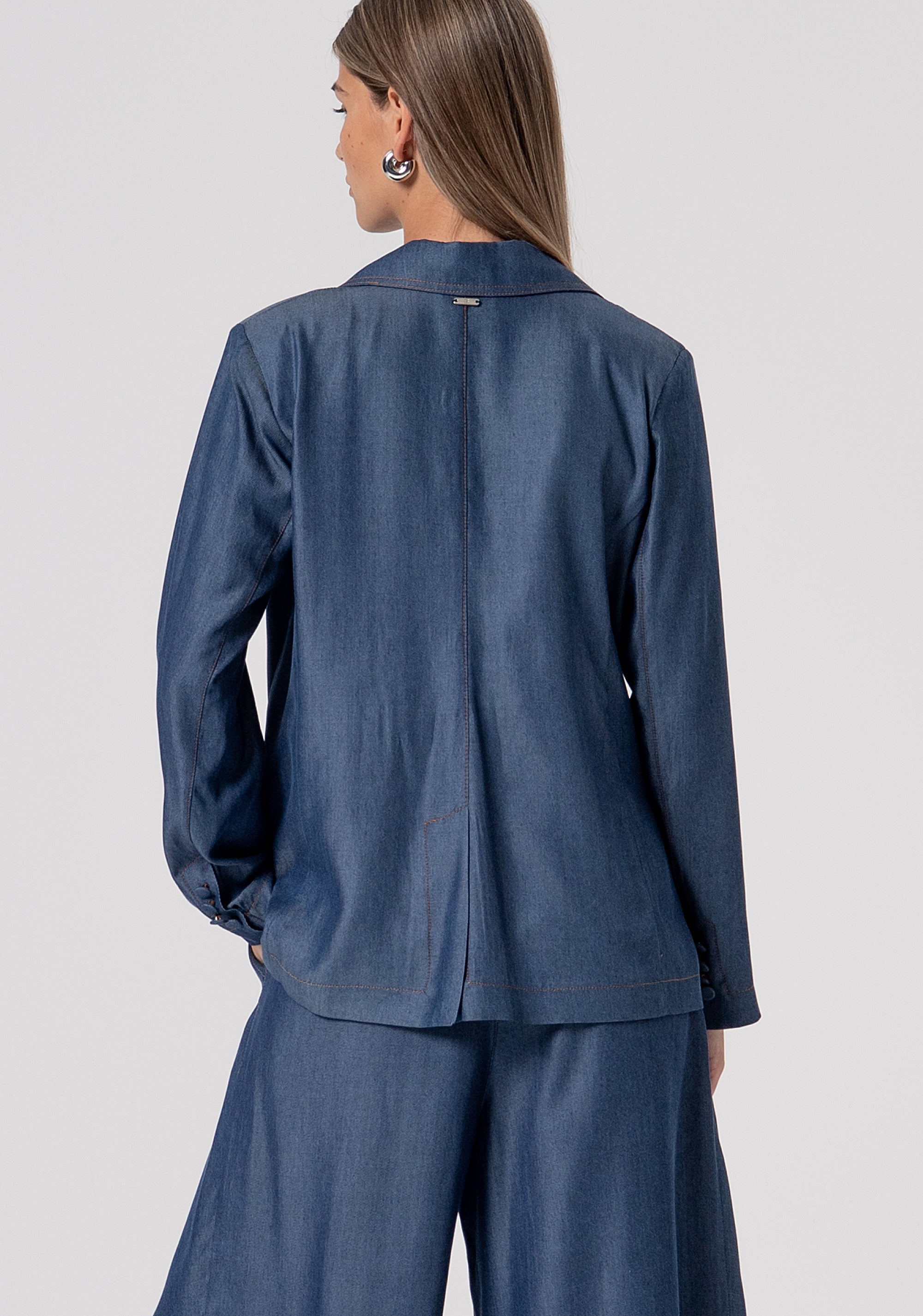 Blazer over monopetto in tencel FS26SJ4001D46901-064 Fracomina