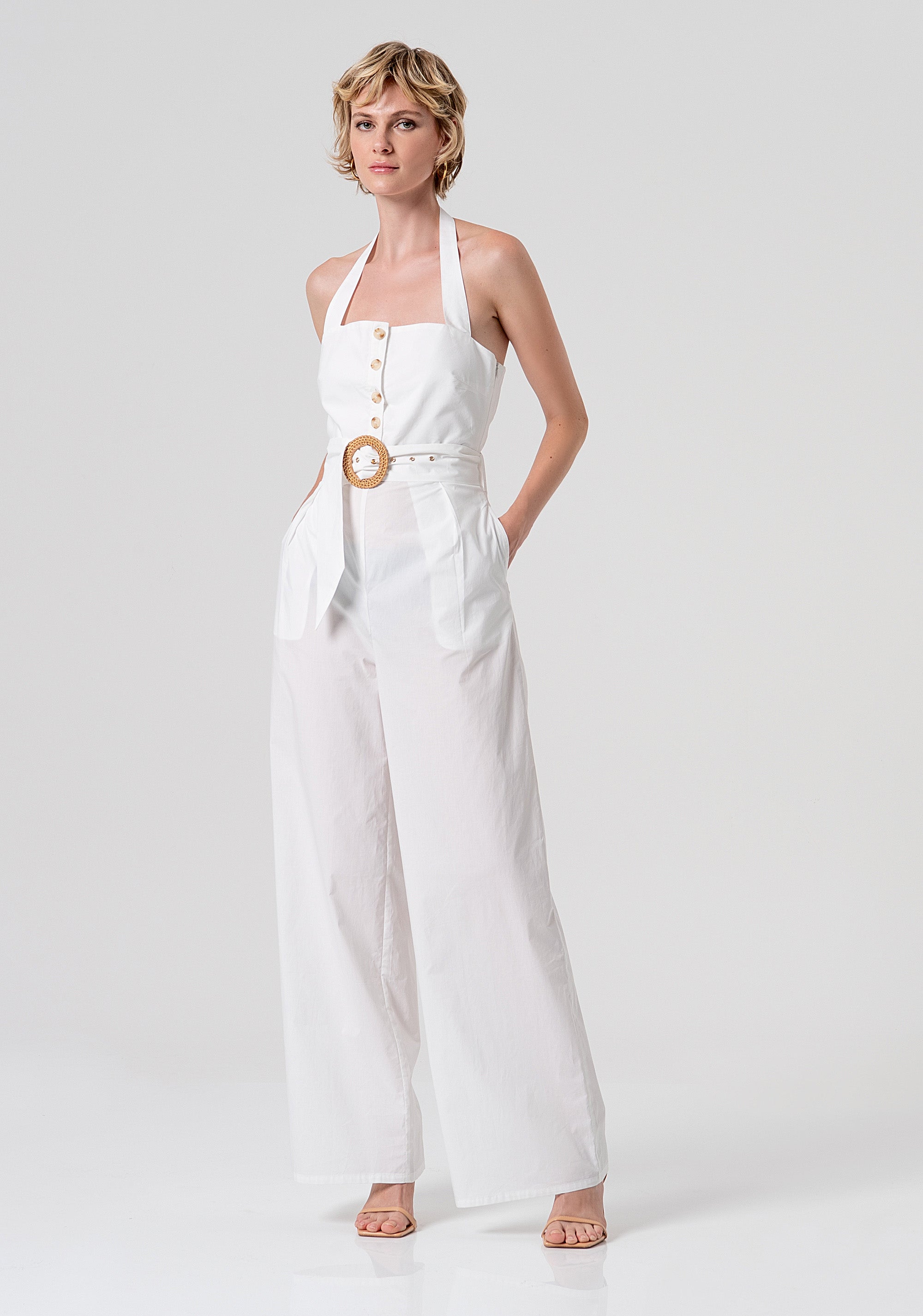 Tuta senza maniche lunga in cotone FS26SO2002W40001-278 Fracomina