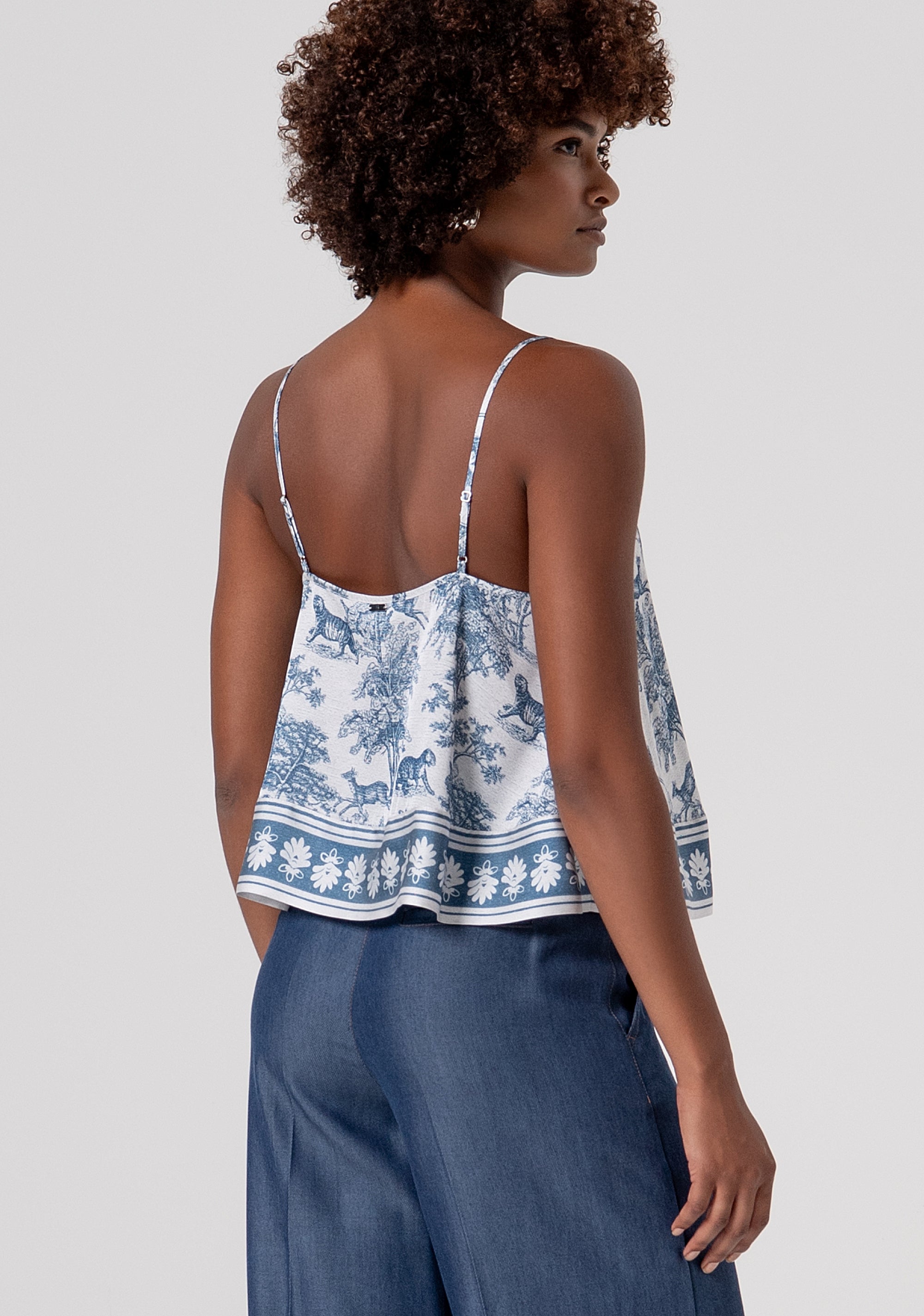 Top senza maniche in fantasia FS26ST2009W435K5-083 Fracomina