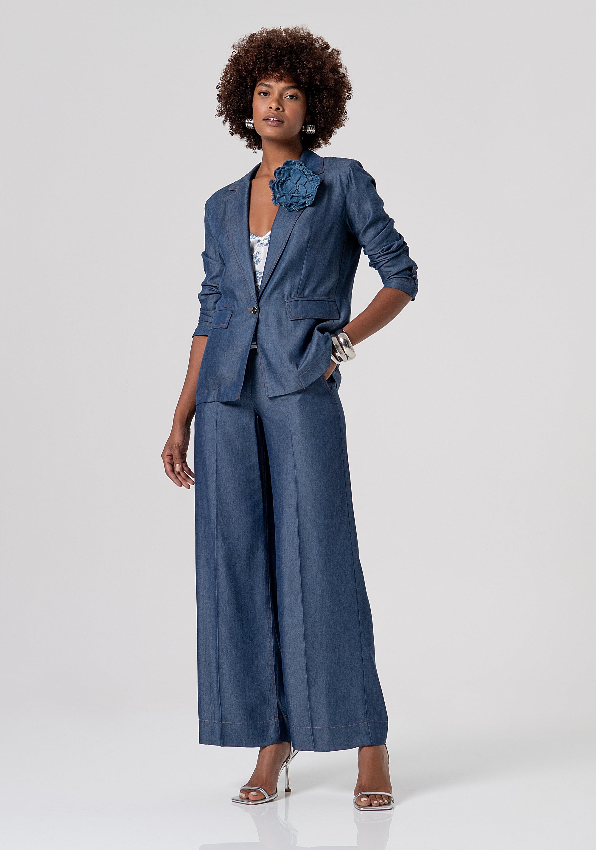 Top senza maniche in fantasia FS26ST2009W435K5-083 Fracomina