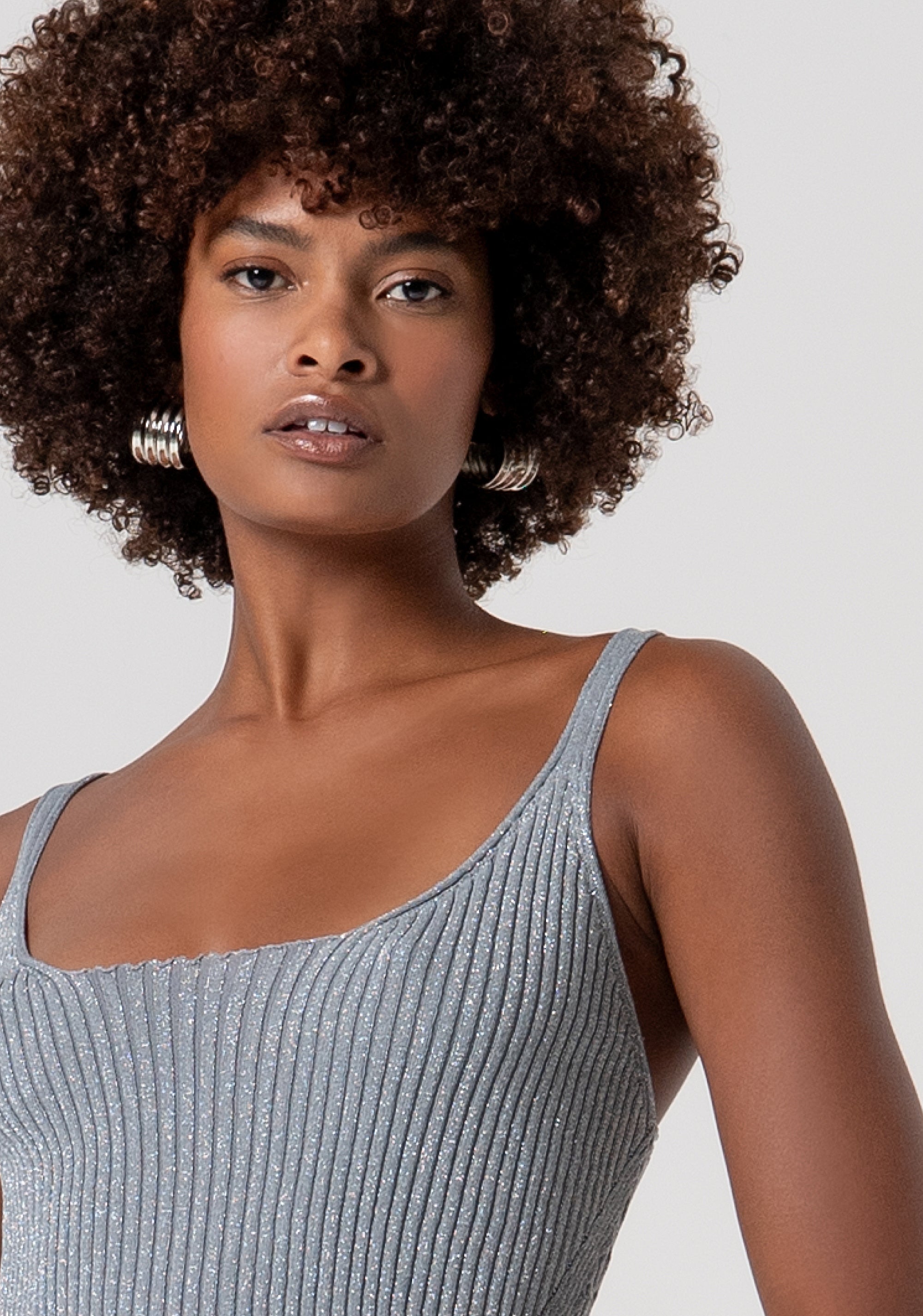 Top senza maniche in maglia con lurex FS26ST4002K564Q7-156 Fracomina