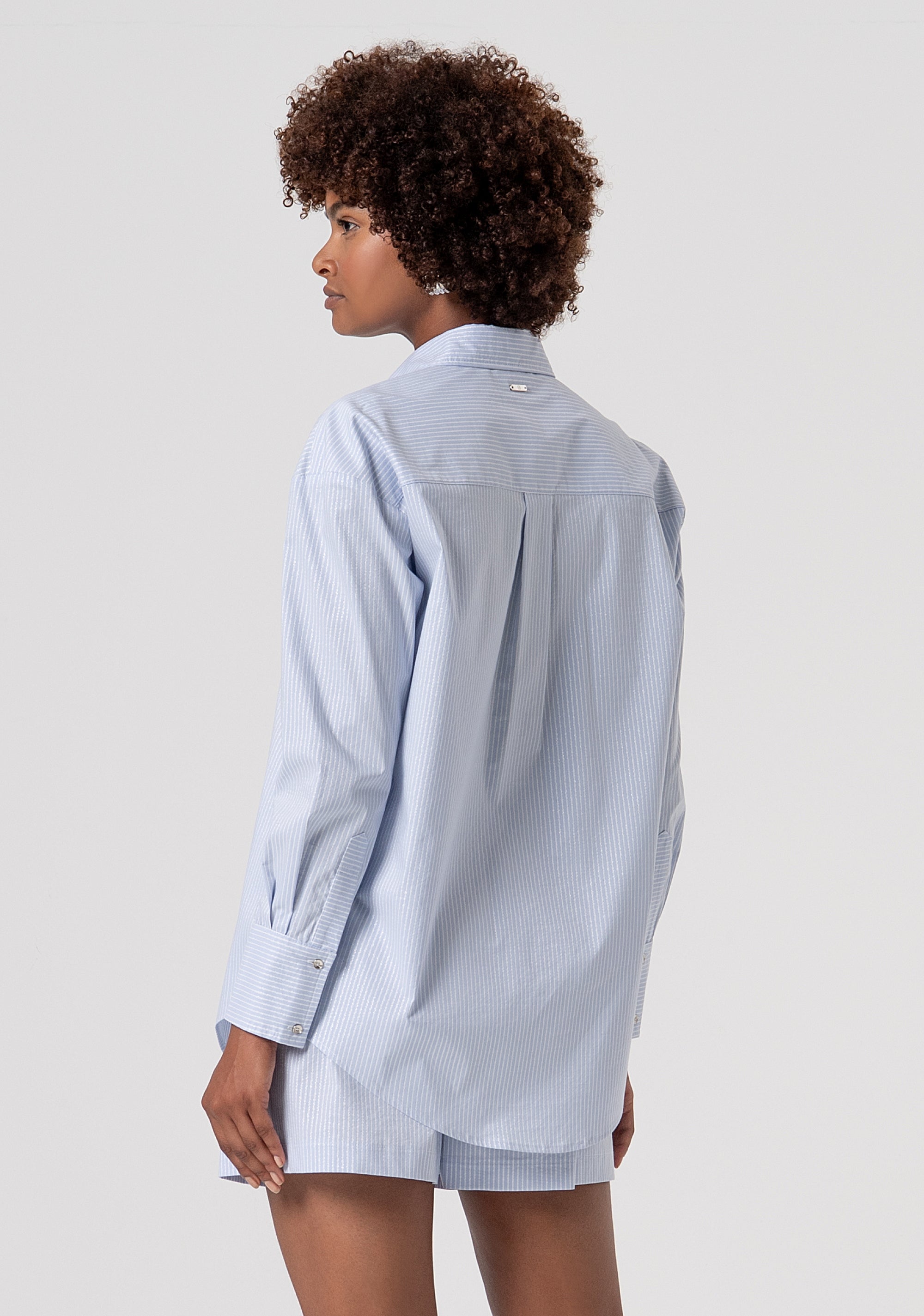 Camicia regular in popeline a righe FS26ST6009W520N8-L62 Fracomina