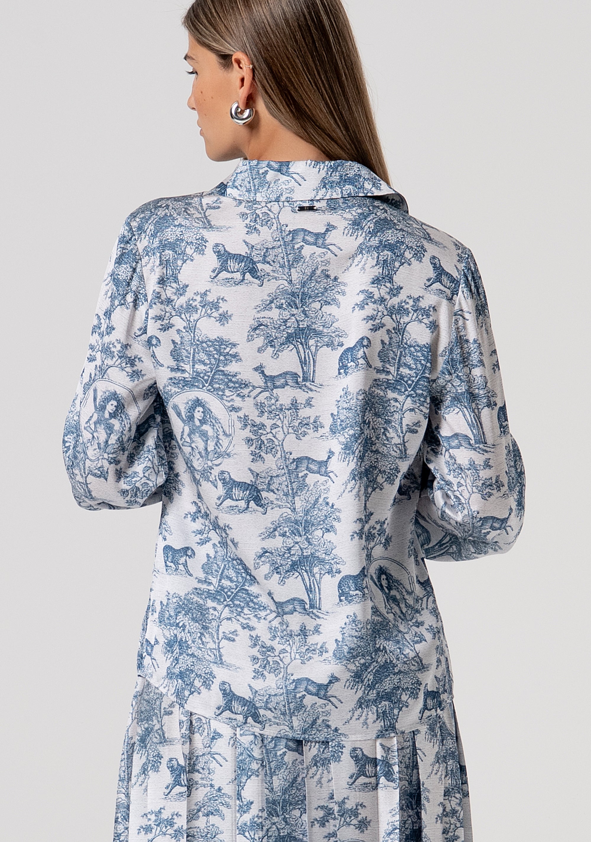 Camicia regular in fantasia FS26ST6020W435K5-083 Fracomina