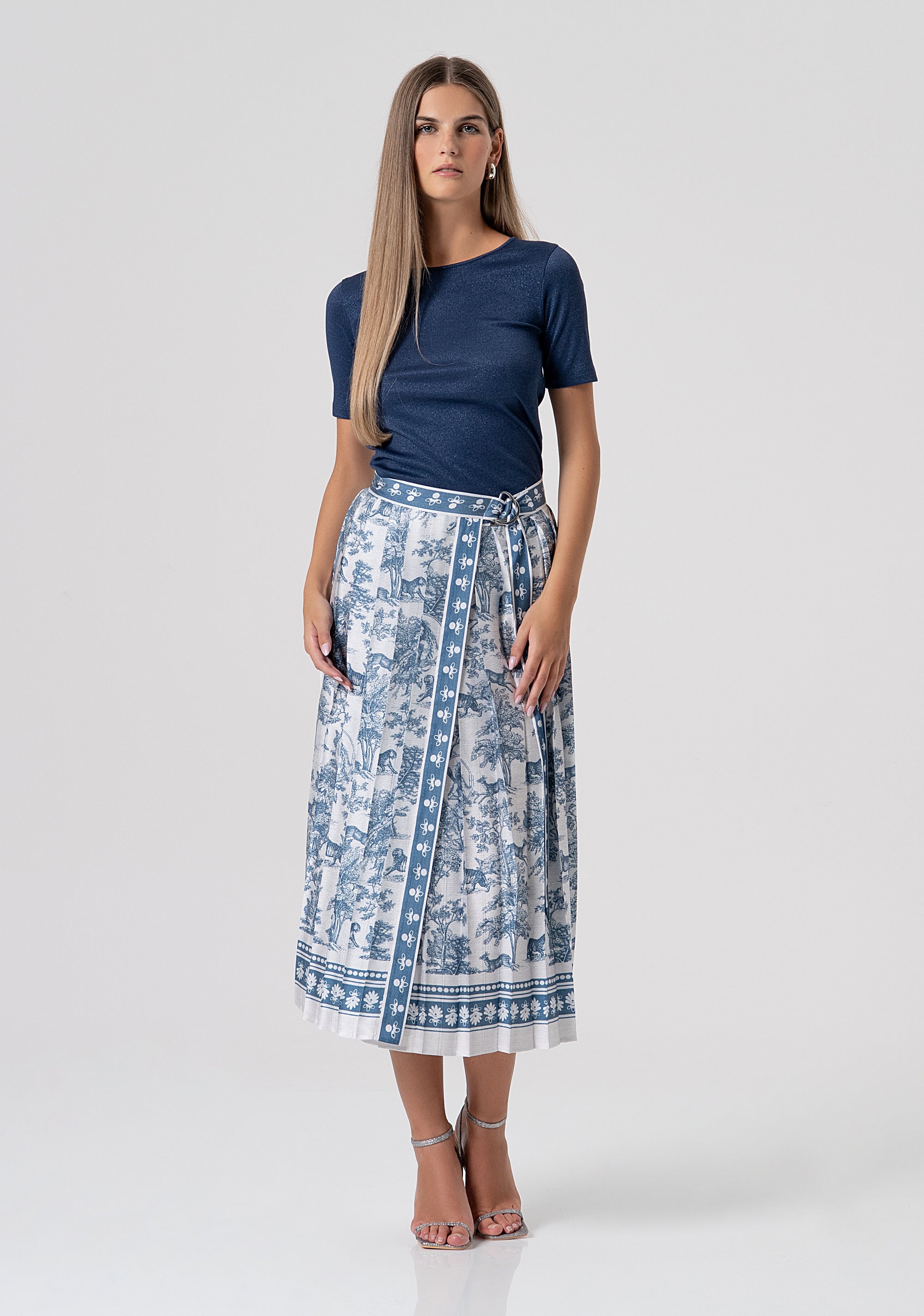 Maglia slim con lurex FS26ST7008K420Q7-064 Fracomina