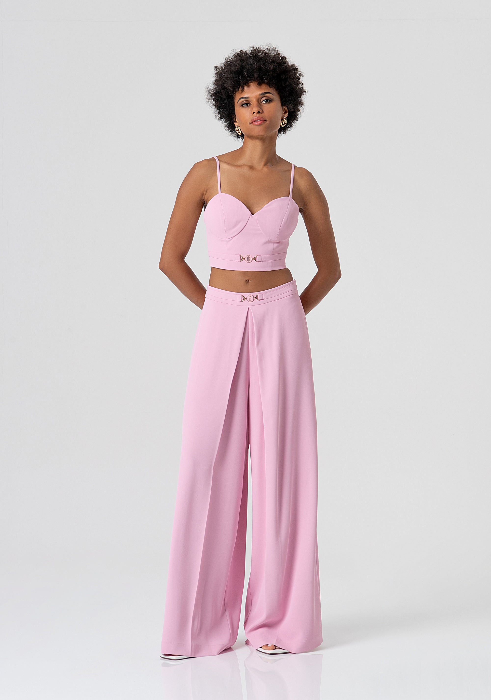 Pantalone flare a palazzo con piega FS26SV3007W47601-226 Fracomina