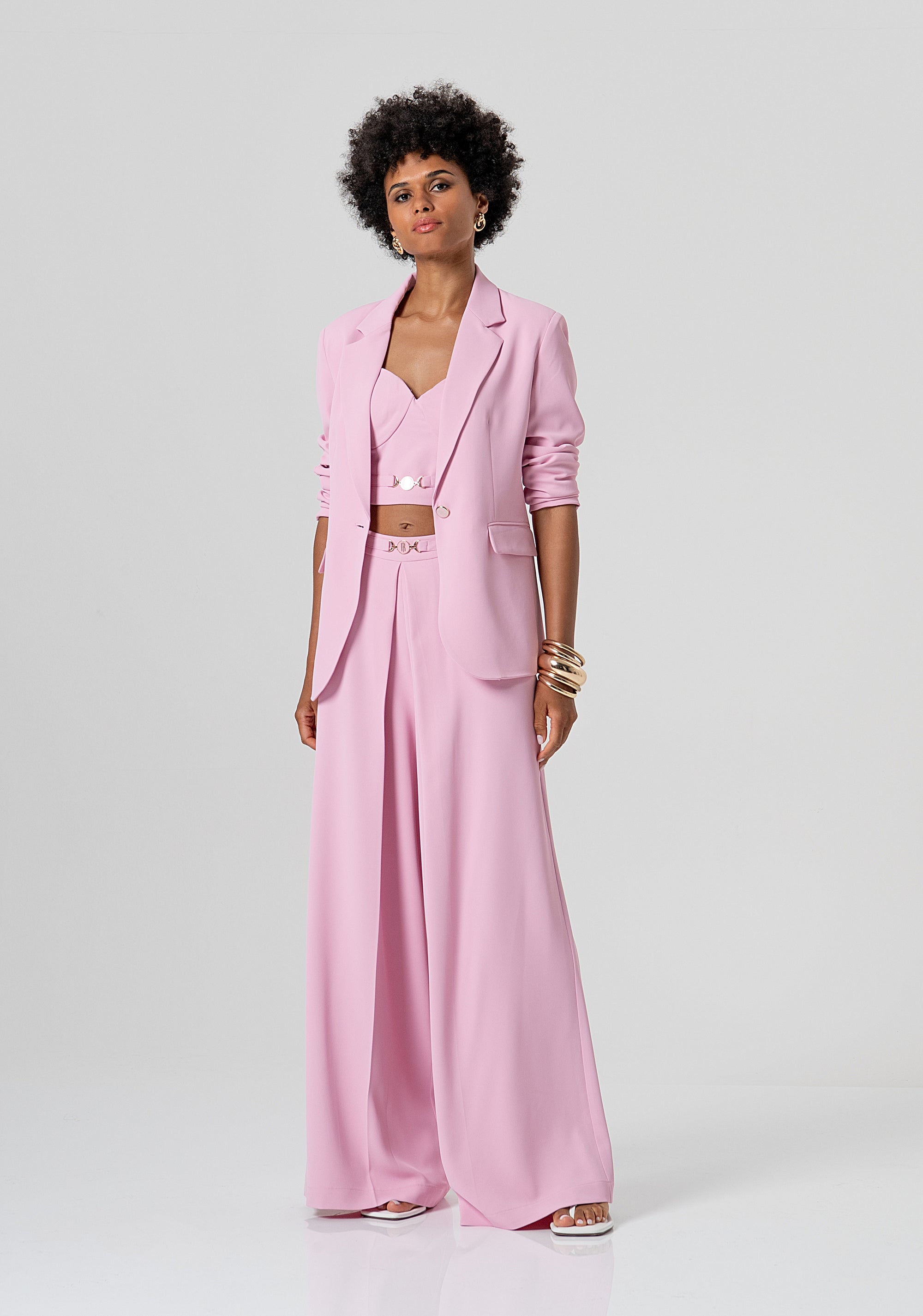 Pantalone flare a palazzo con piega FS26SV3007W47601-226 Fracomina