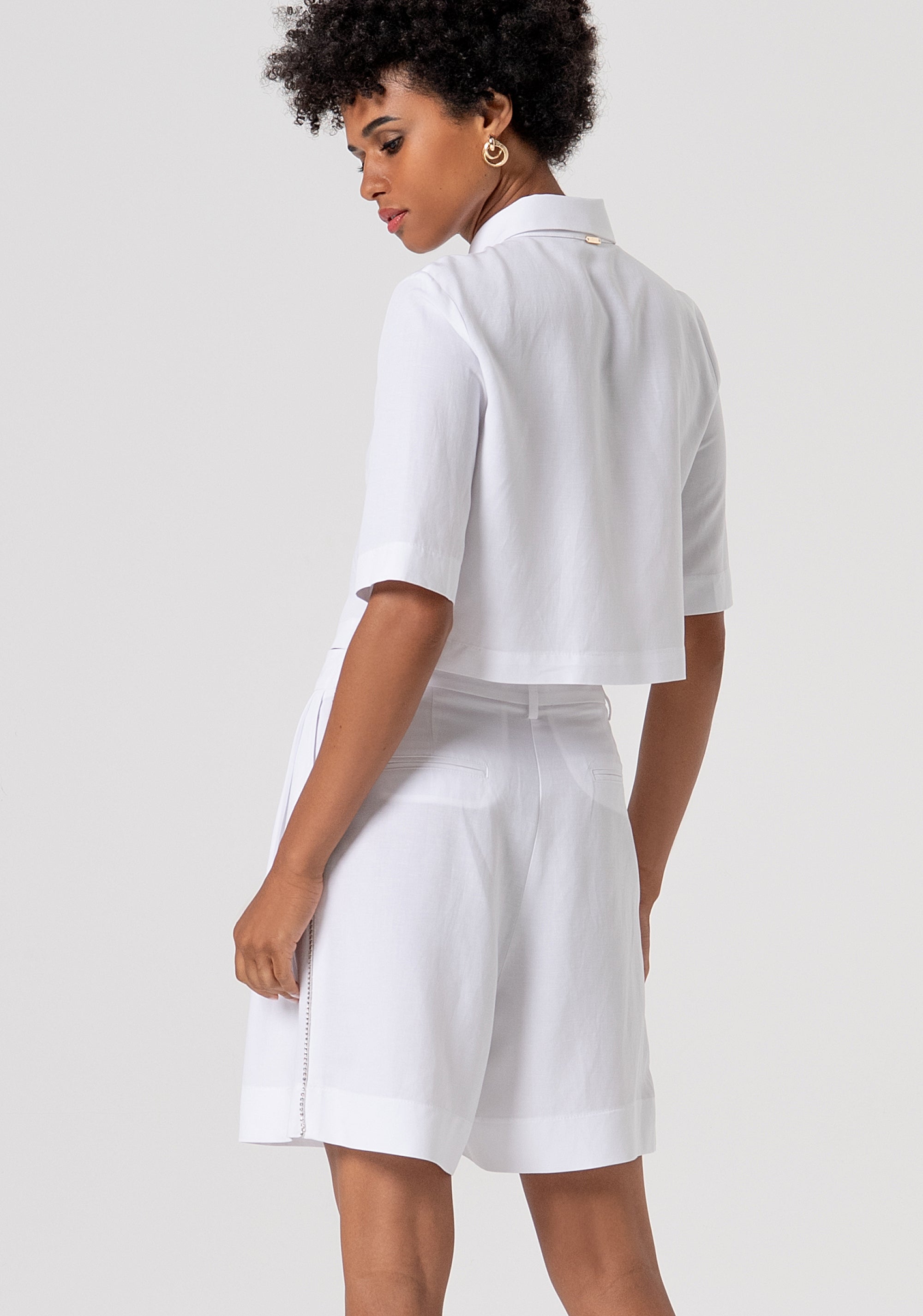 Pantaloncini regular con lino FS26SV6007W62201-278 Fracomina