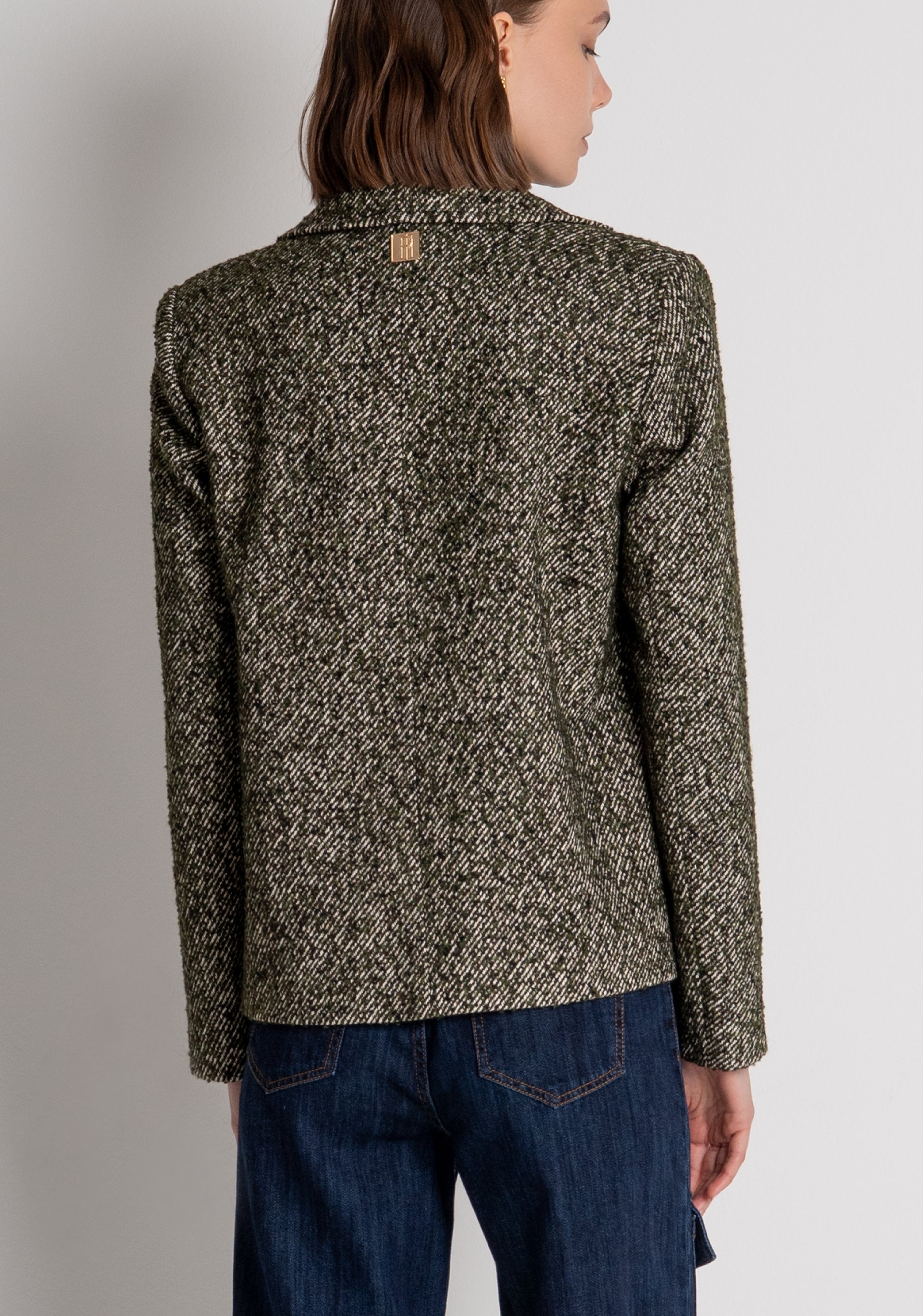 Cappotto regular doppiopetto in tweed FRACOMINA — immagine 3 di 5