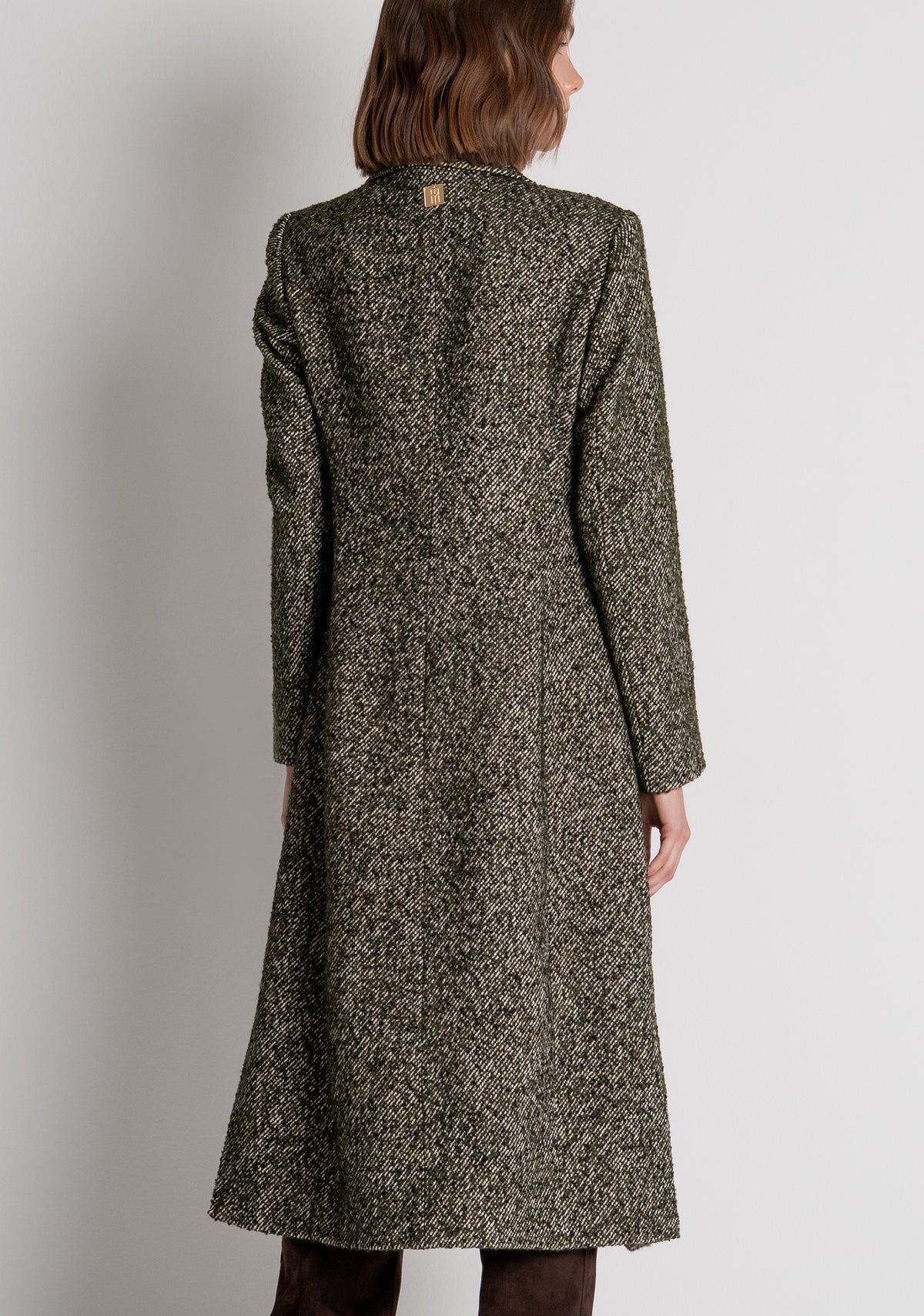 Cappotto regular lungo doppiopetto in tweed FS26WC1002W857F7 FRACOMINA