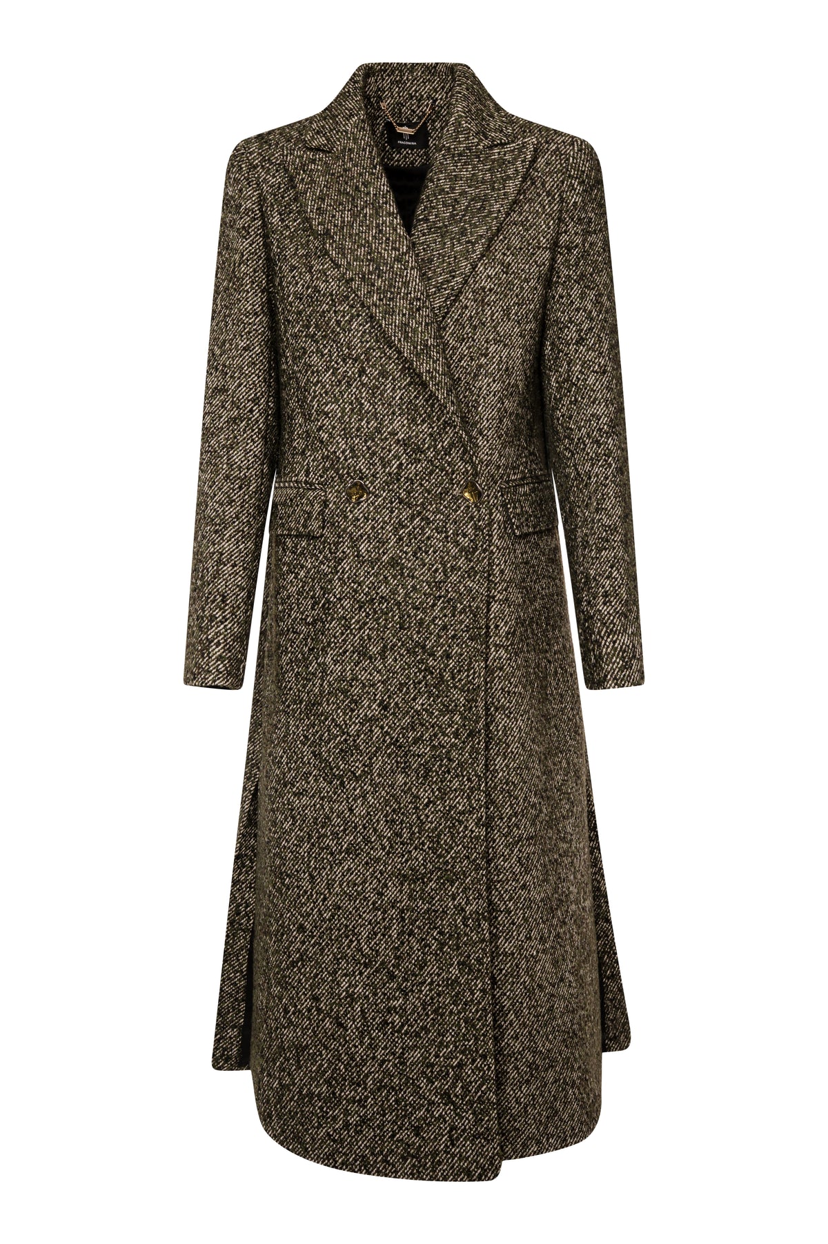 Cappotto regular lungo doppiopetto in tweed FS26WC1002W857F7 FRACOMINA