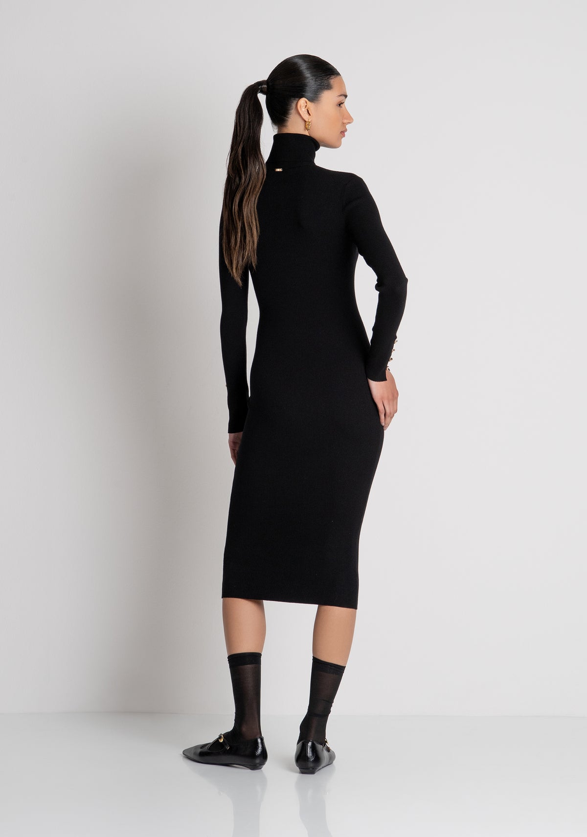 Abito slim midi in maglia FS26WD5003K56501 FRACOMINA