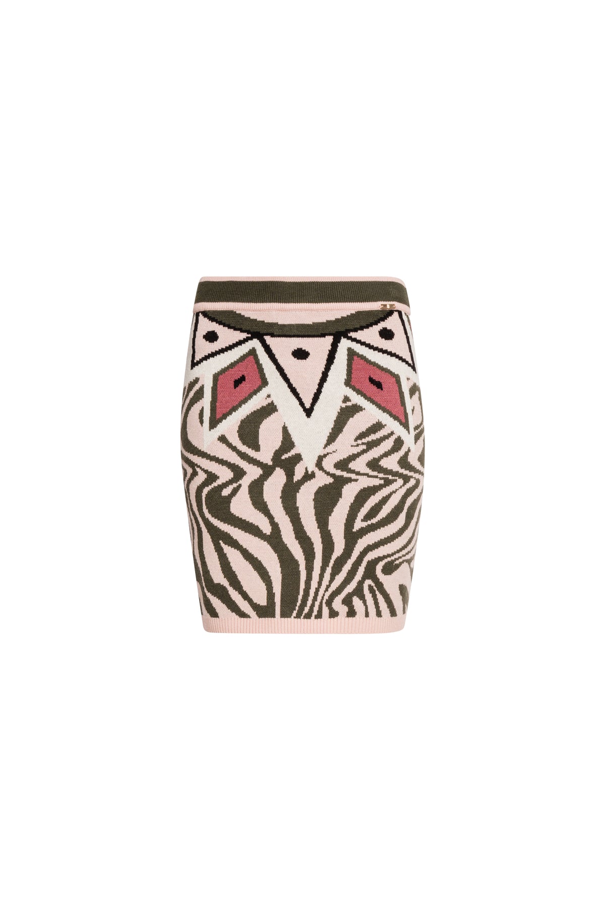 Gonna slim mini in jacquard animalier FS26WG4002K504F8-K37 Fracomina