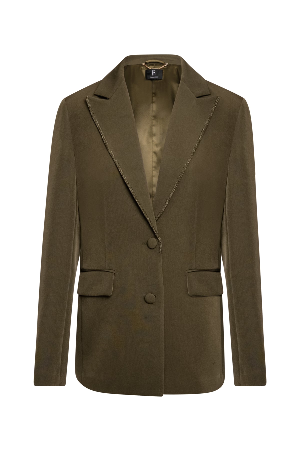 Blazer regular monopetto in velluto FS26WJ3002W429E5-K66 Fracomina