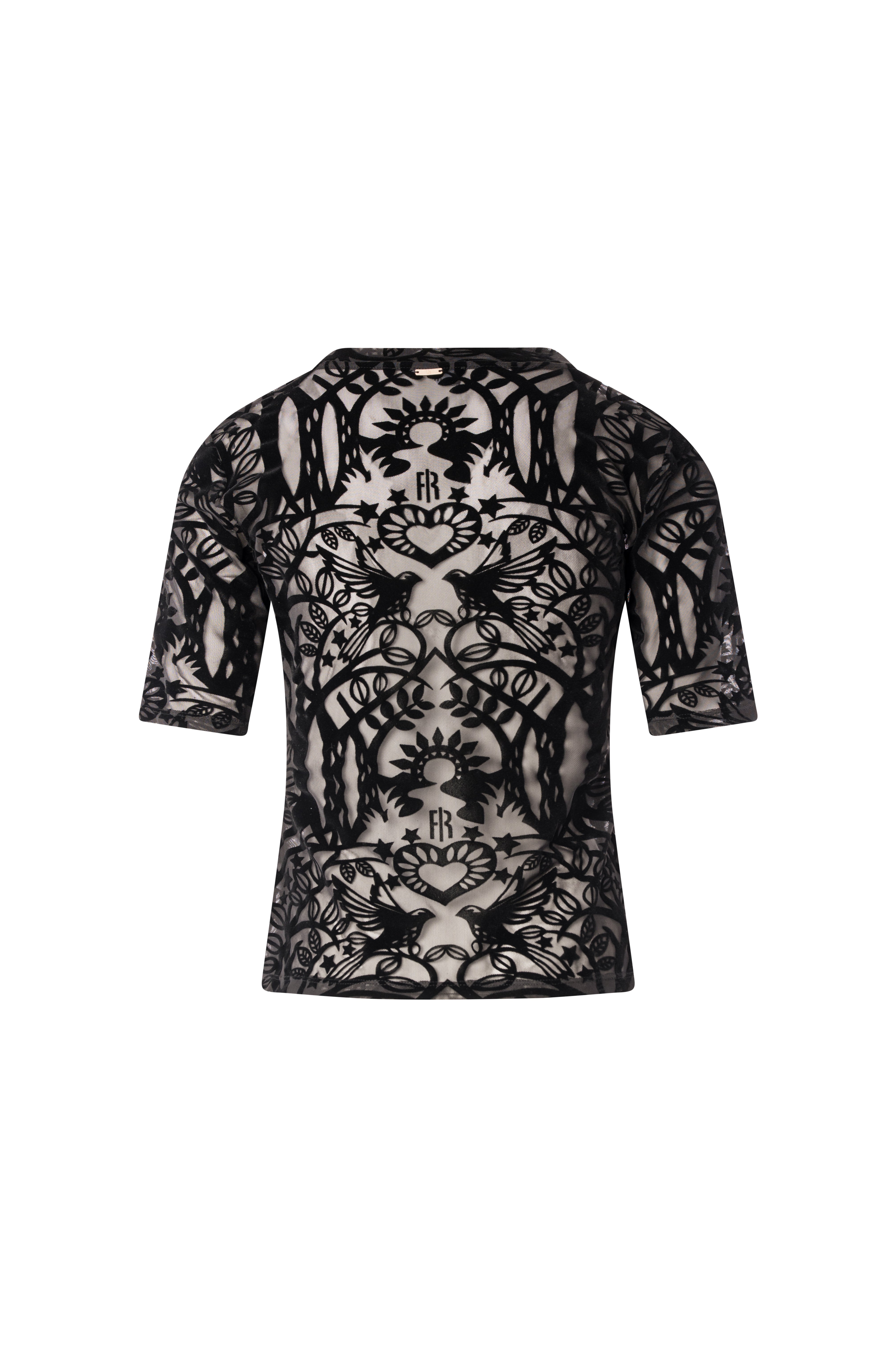 Top slim in pizzo FRACOMINA — immagine 2 di 2