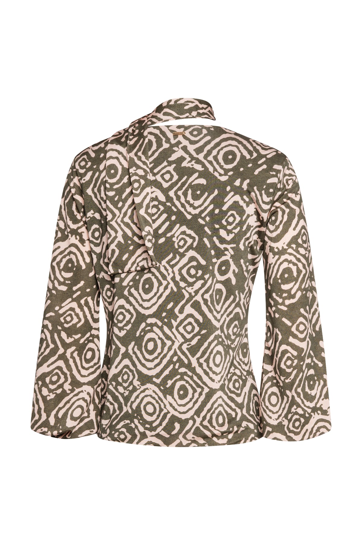 Blusa regular in fantasia geometrica FS26WT1006W798Y8 FRACOMINA