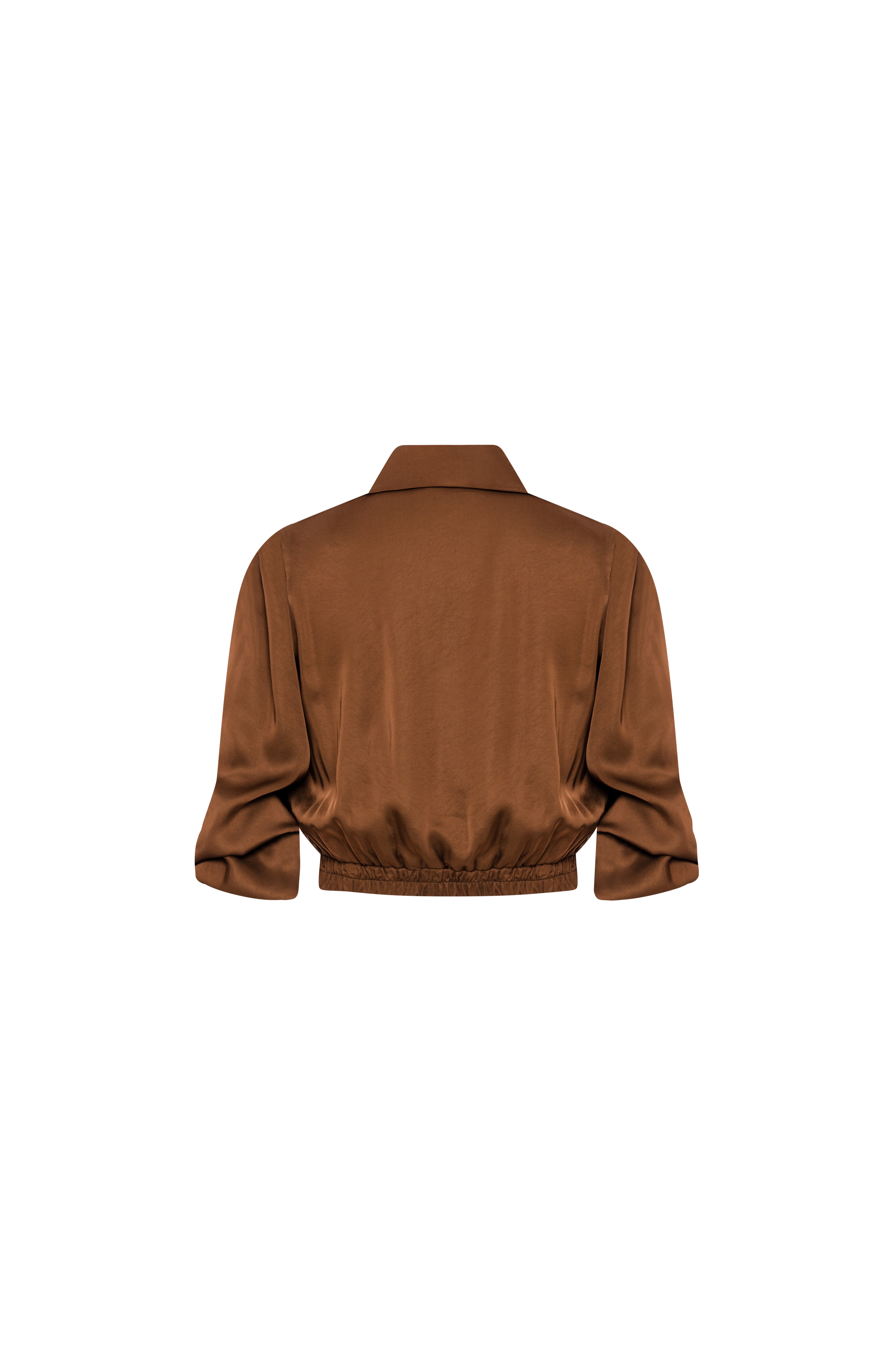Camicia cropped in viscosa FRACOMINA — immagine 2 di 2