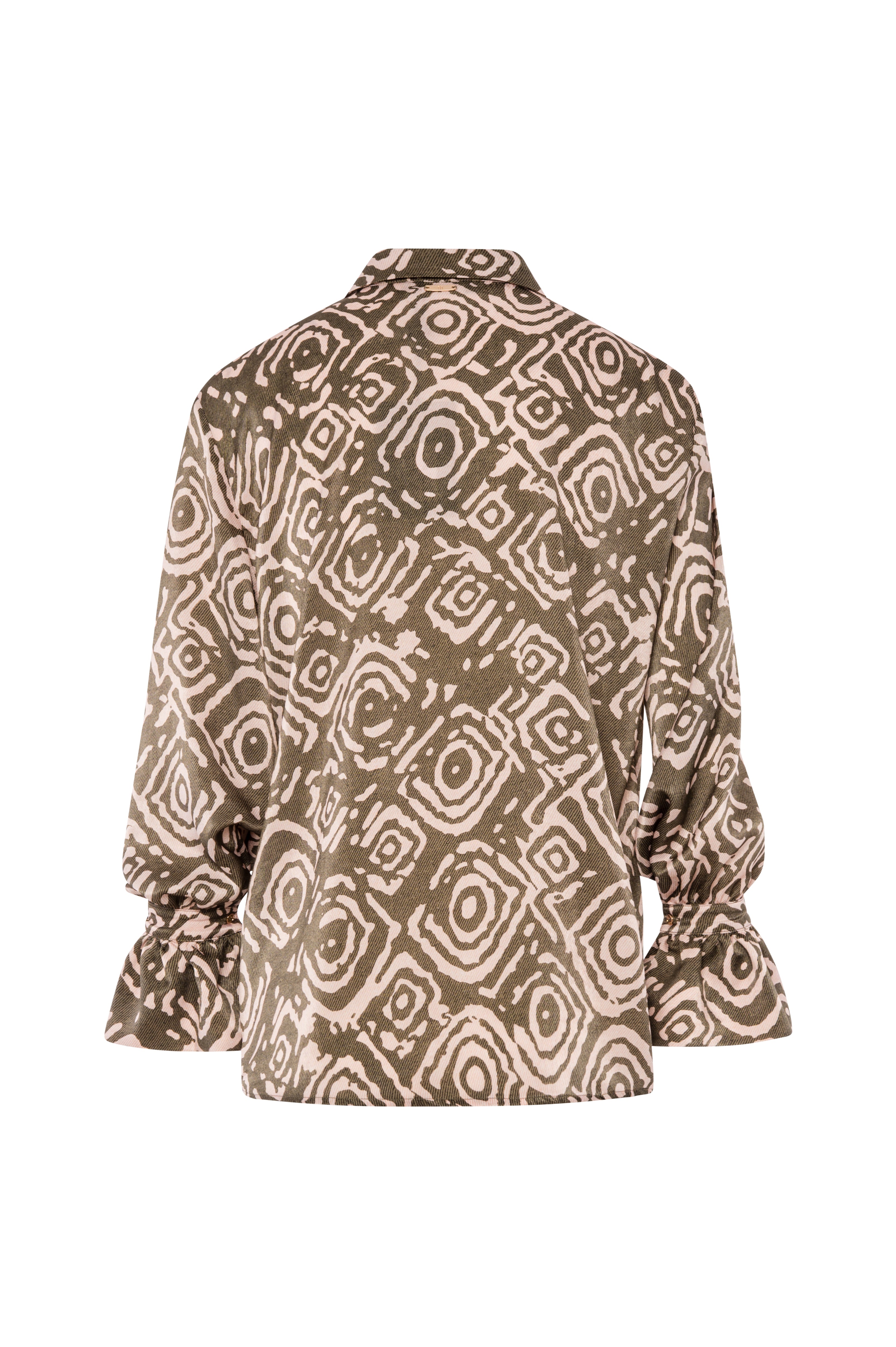 Camicia regular in fantasia geometrica FRACOMINA — immagine 6 di 6