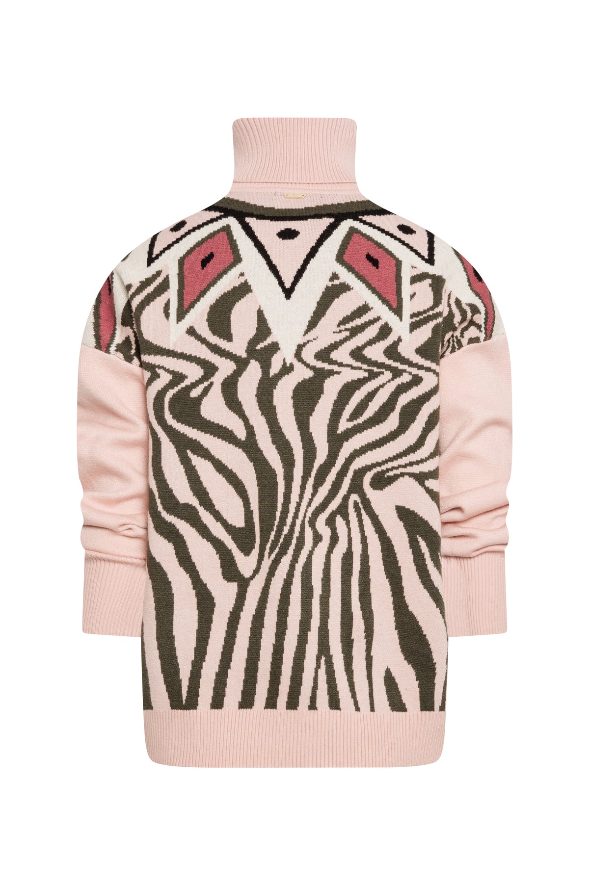 Maglia regular con jacquard animalier FS26WT7002K504F8-K37 Fracomina