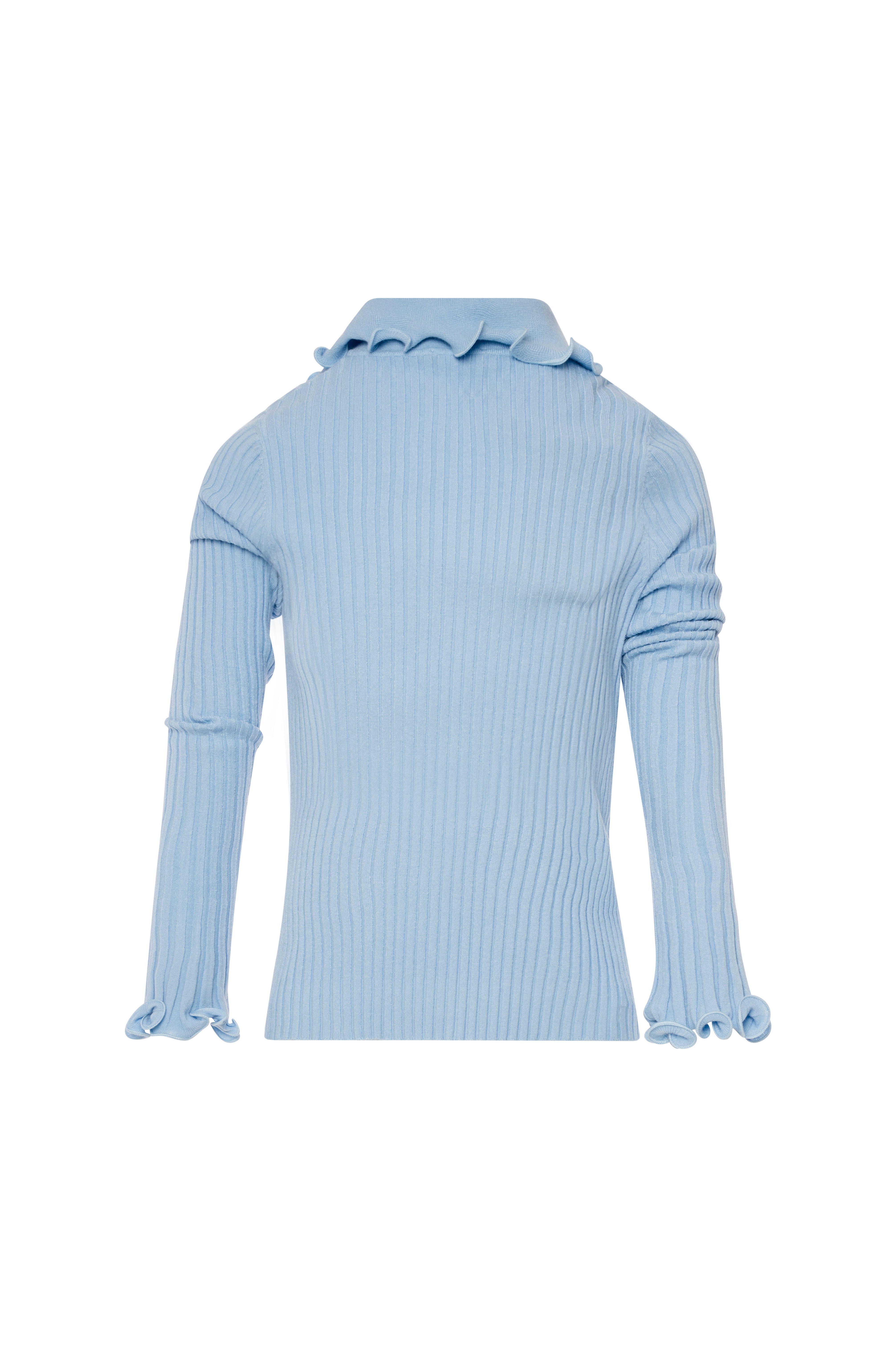 Maglia slim modello polo con rouches FS26WT7034K42001 FRACOMINA