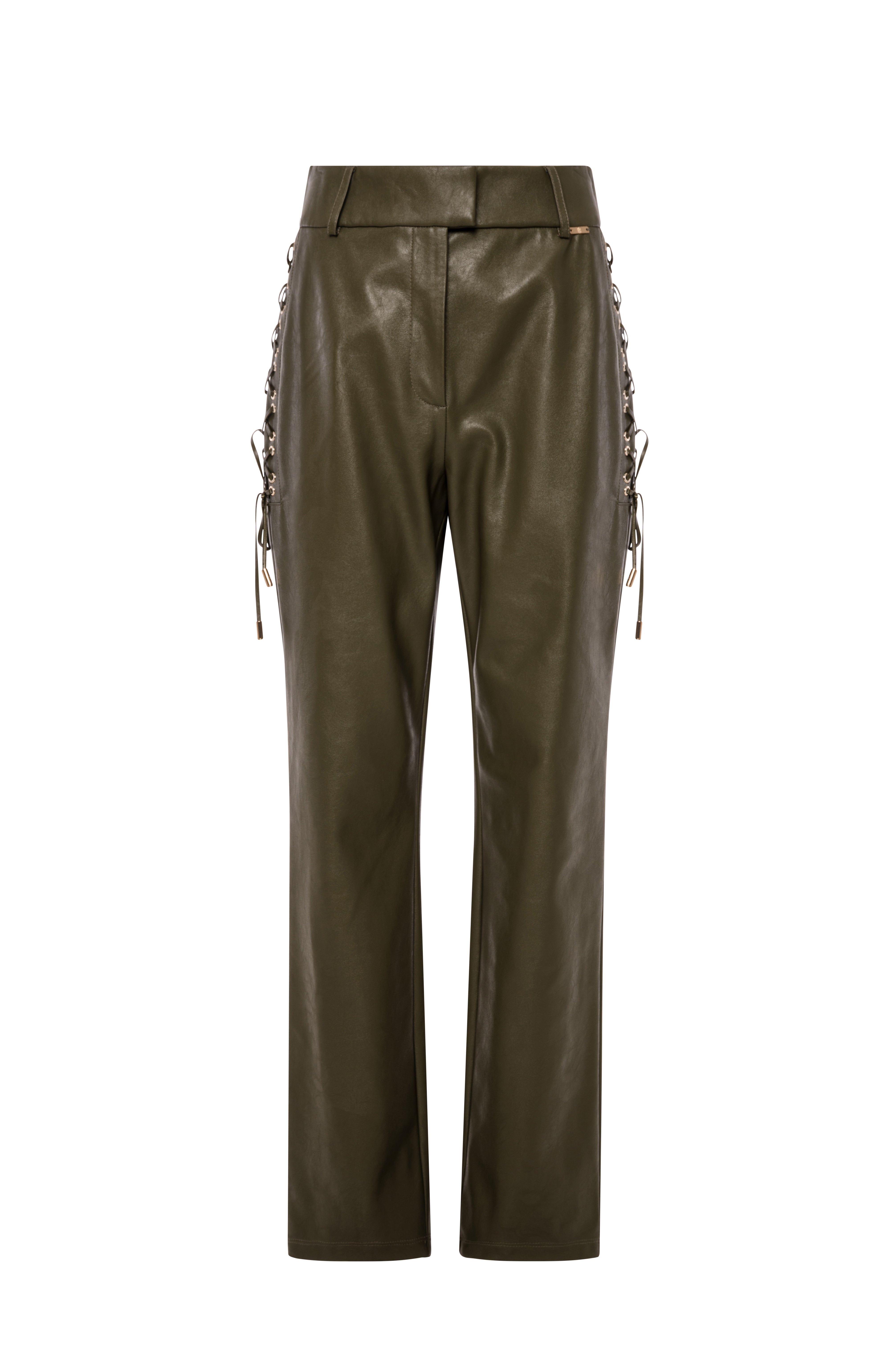Pantalone regular in finta pelle FRACOMINA — immagine 5 di 6