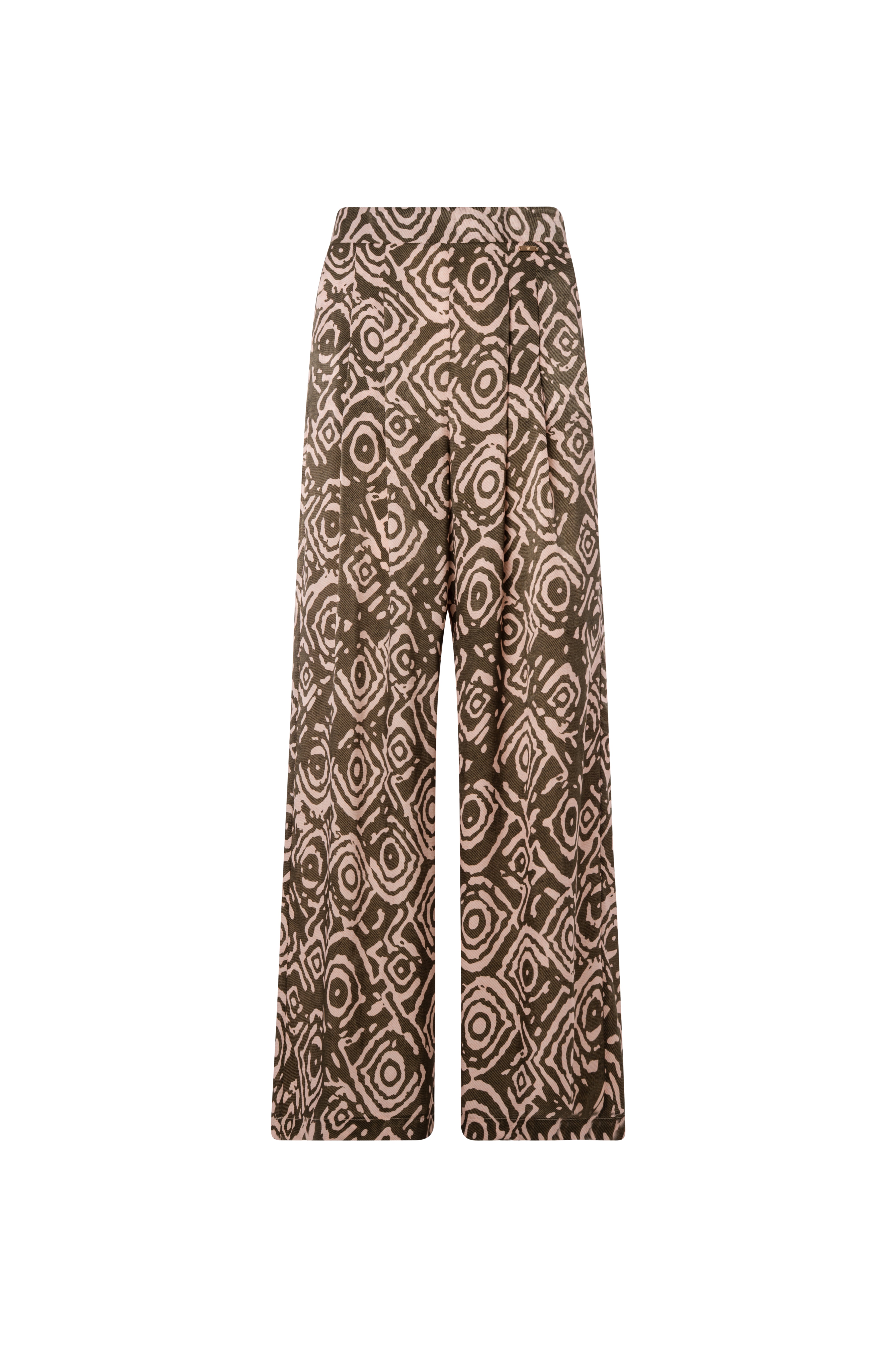 Pantalone wide a palazzo in fantasia geometrica FRACOMINA — immagine 5 di 6