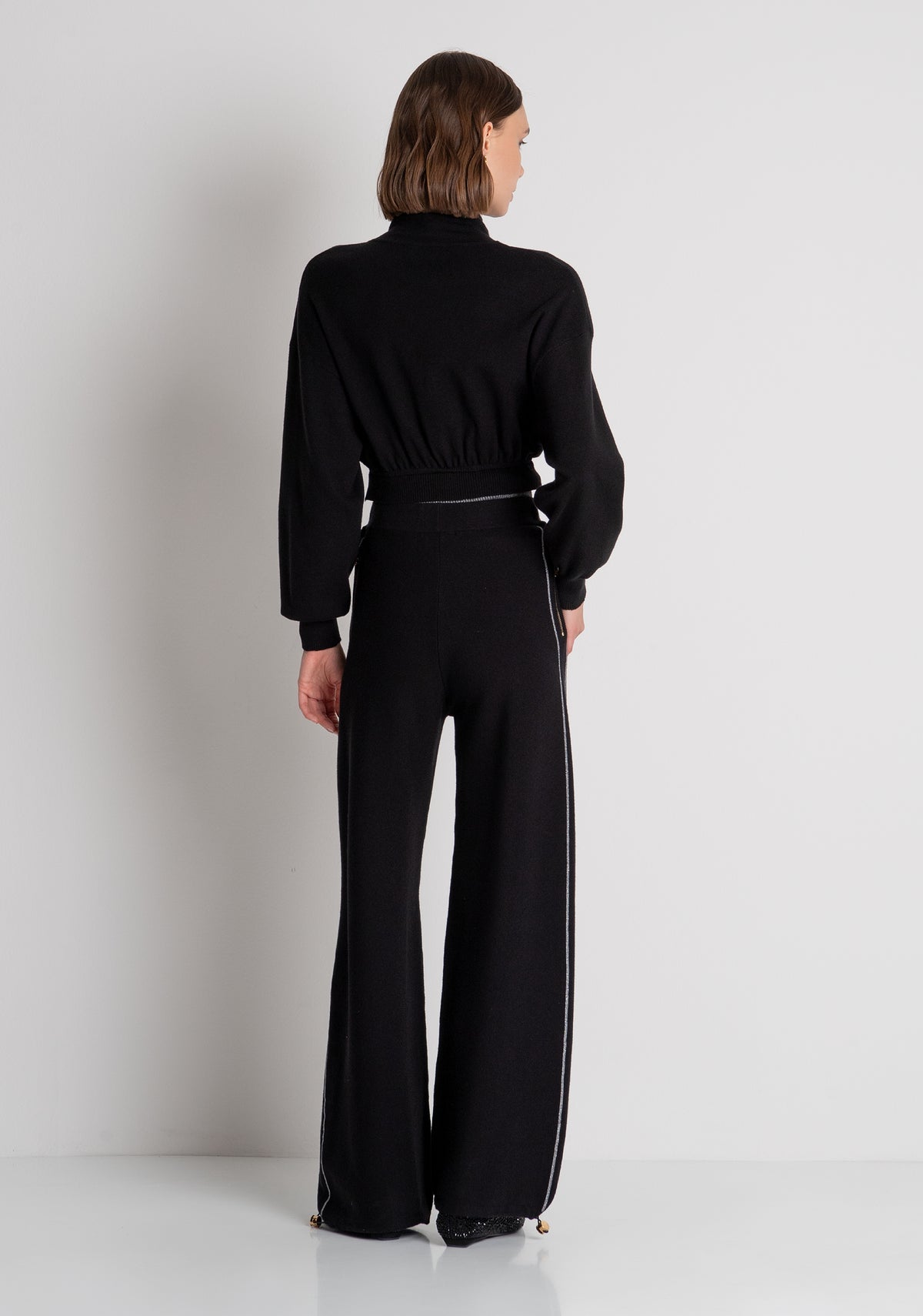 Pantalone wide a palazzo in maglia FS26WV7002K45901 FRACOMINA