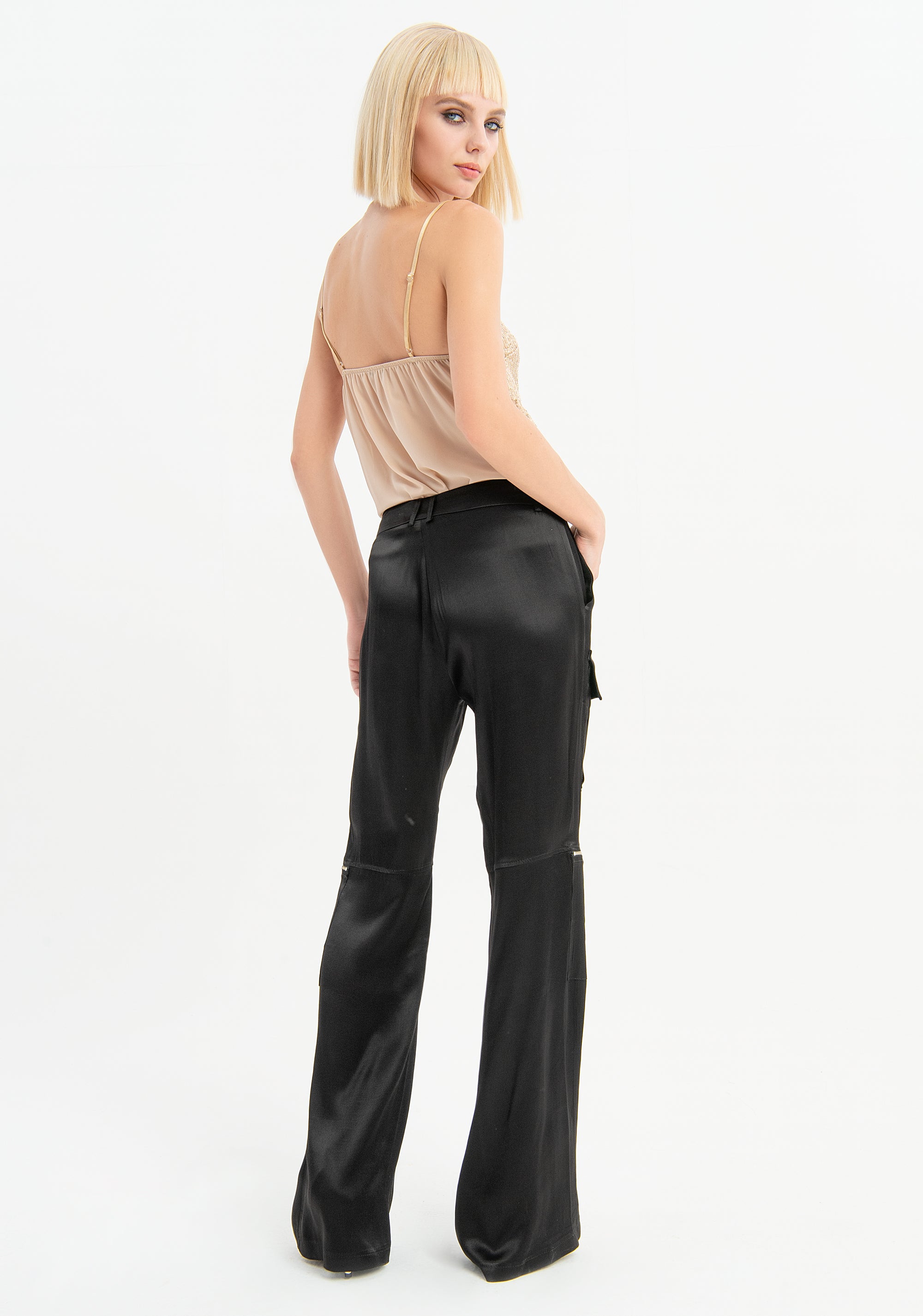 Pantalone cargo con tasconi laterali