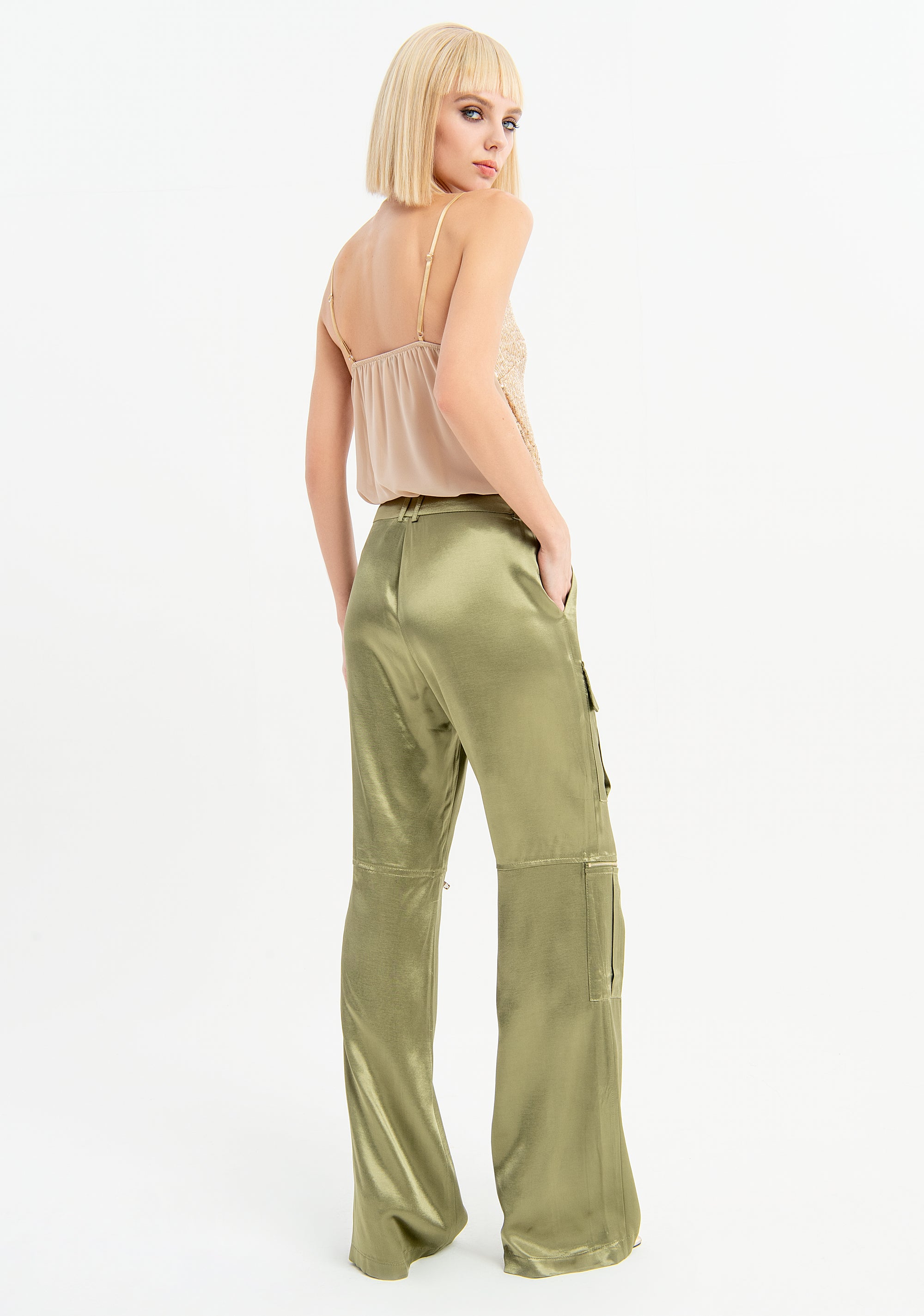 Pantalone cargo con tasconi laterali