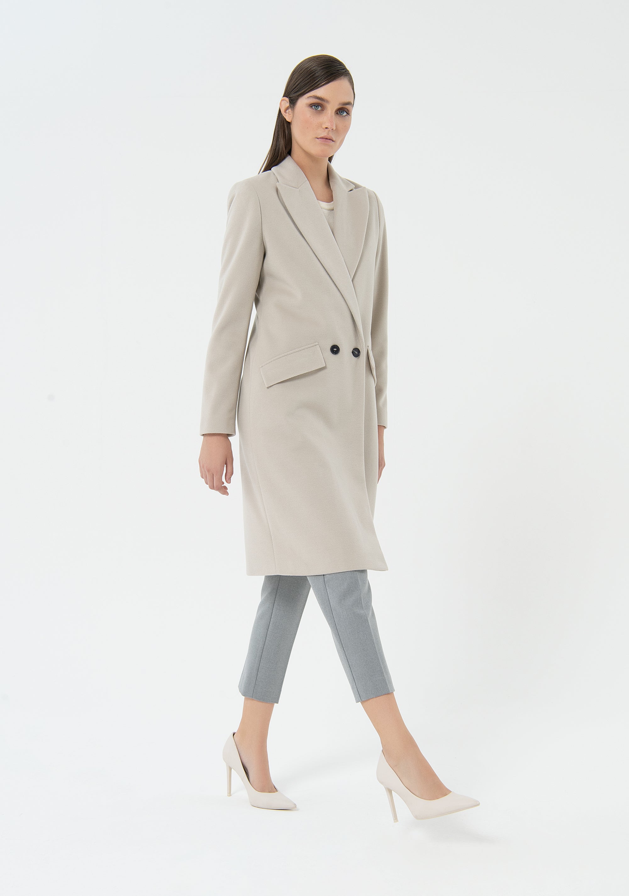 Cappotto in panno doppiopetto FRACOMINA FU23WC1004W71401-251