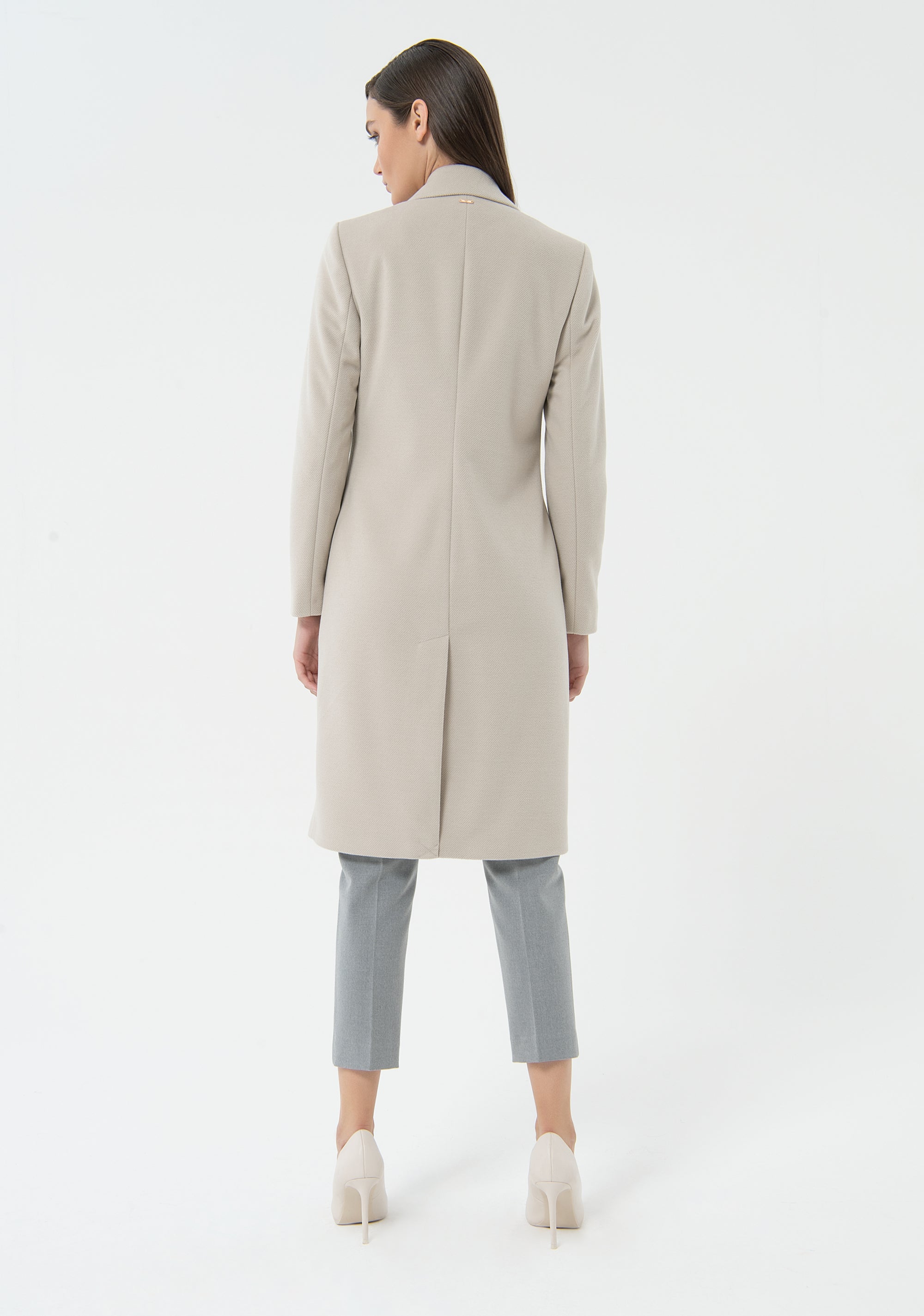 Cappotto in panno doppiopetto