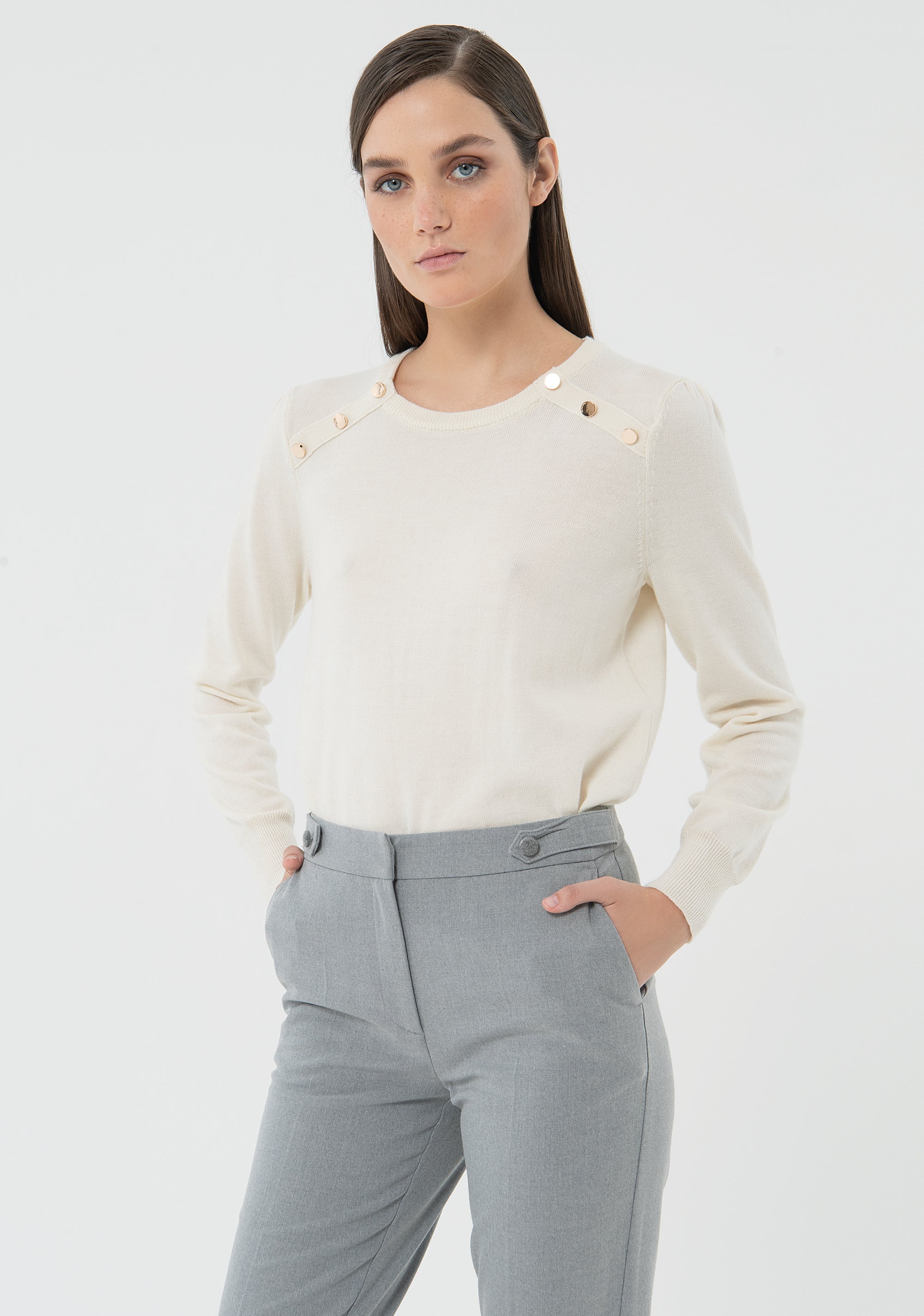 Pantalone chinos cropped