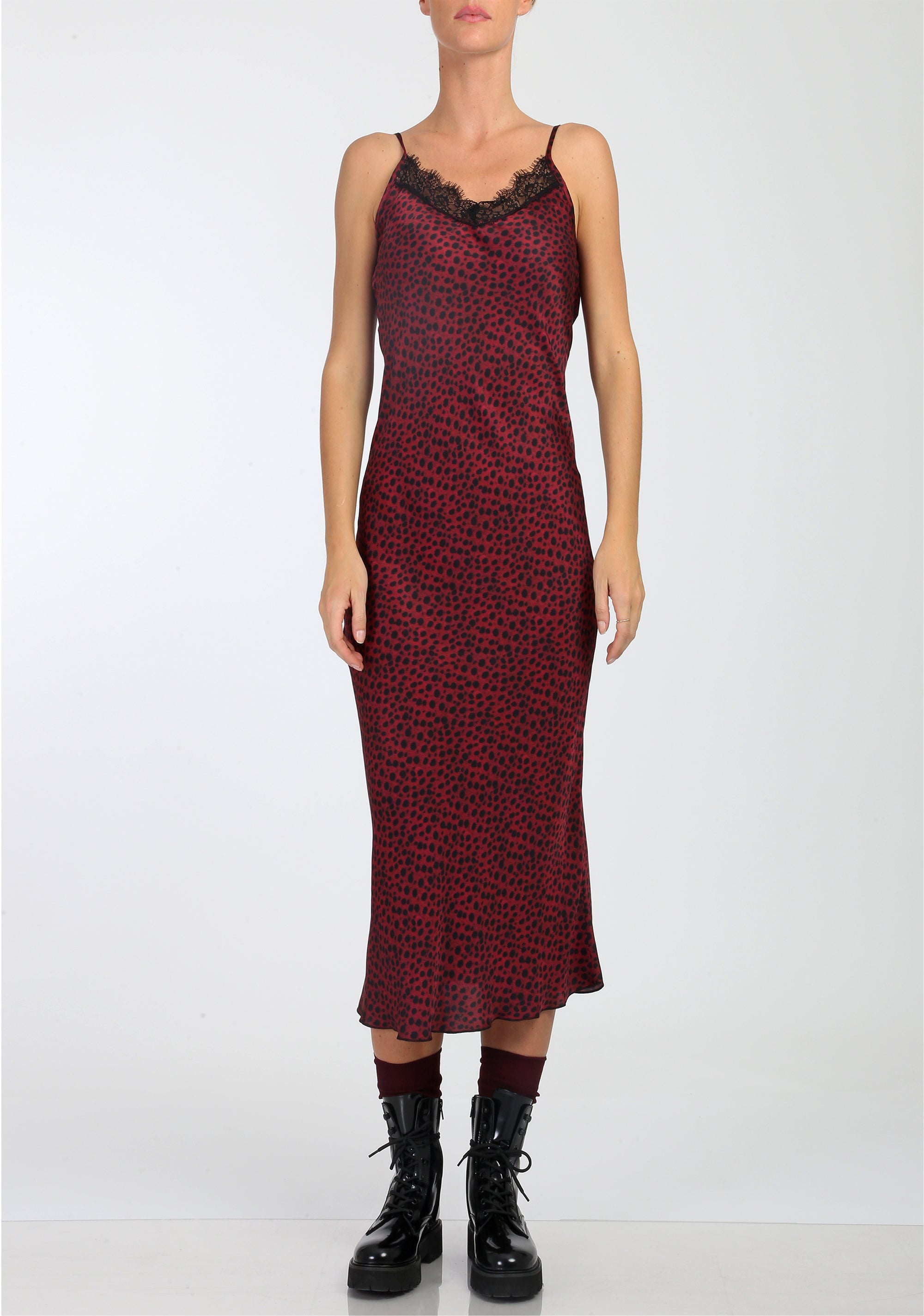 Abito lungo con pizzo FU24WD3001W451L7 FRACOMINA