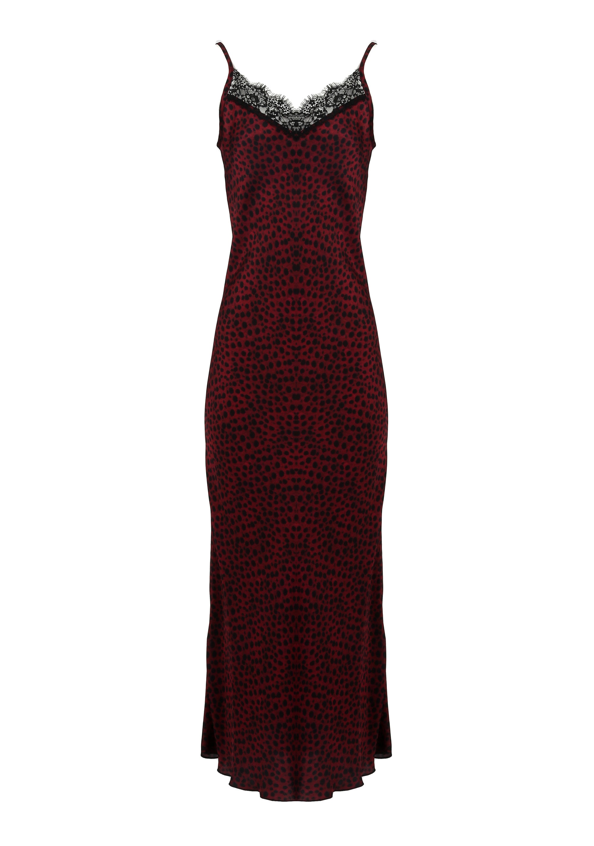 Abito lungo con pizzo