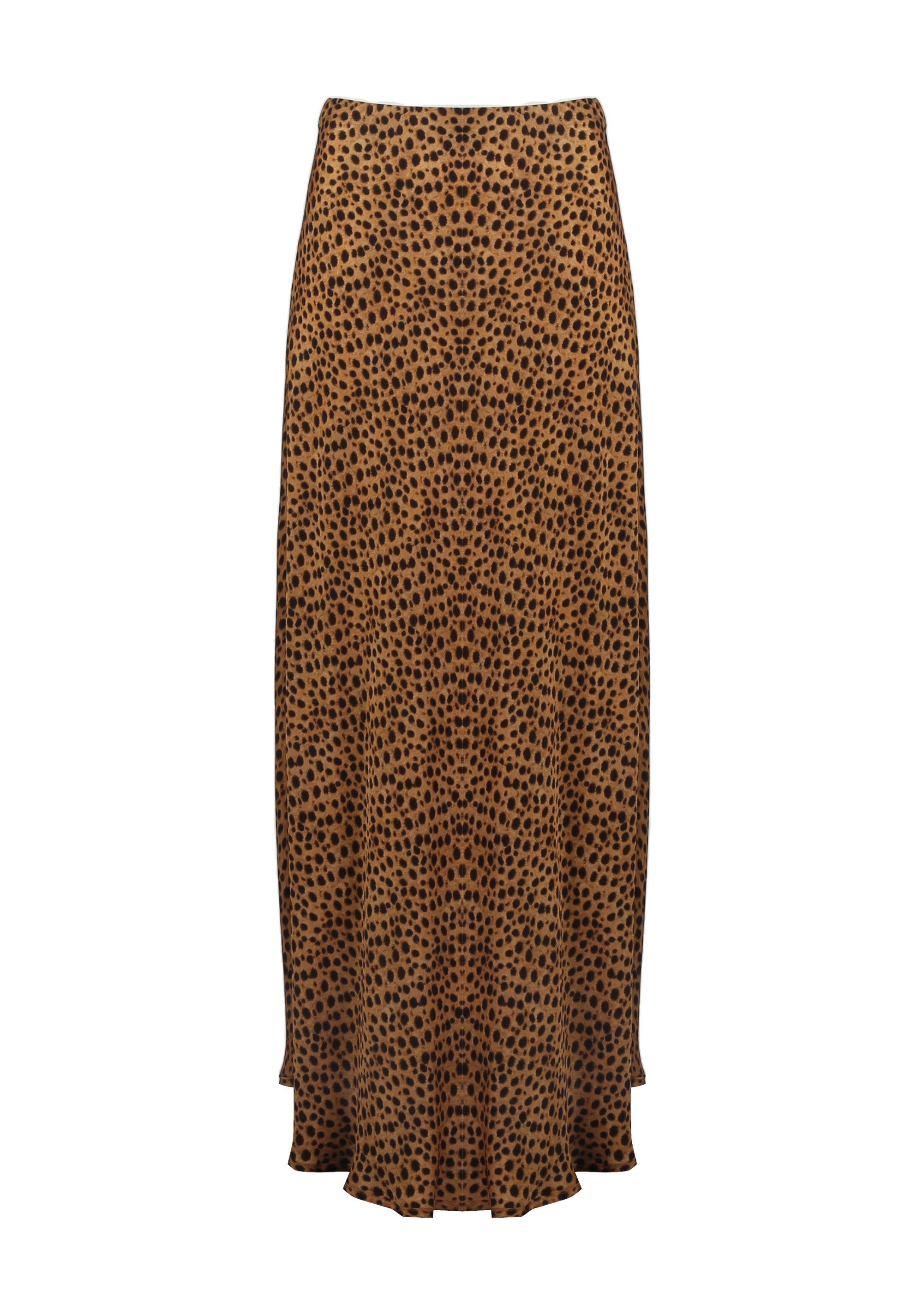 Gonna lunga animalier vita alta