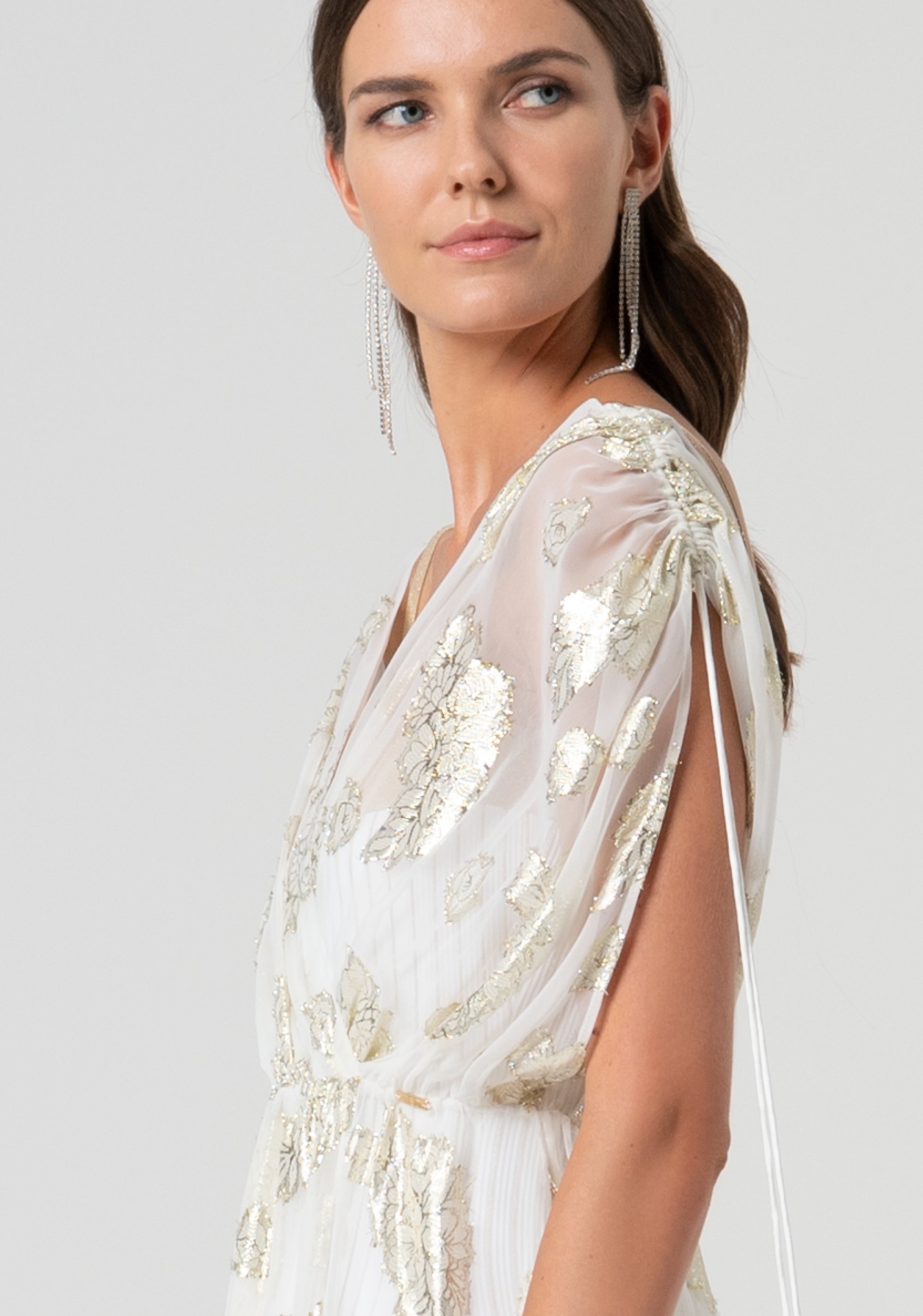 Abito regular lungo con lurex FV25SD3007W789F8-D62 Fracomina