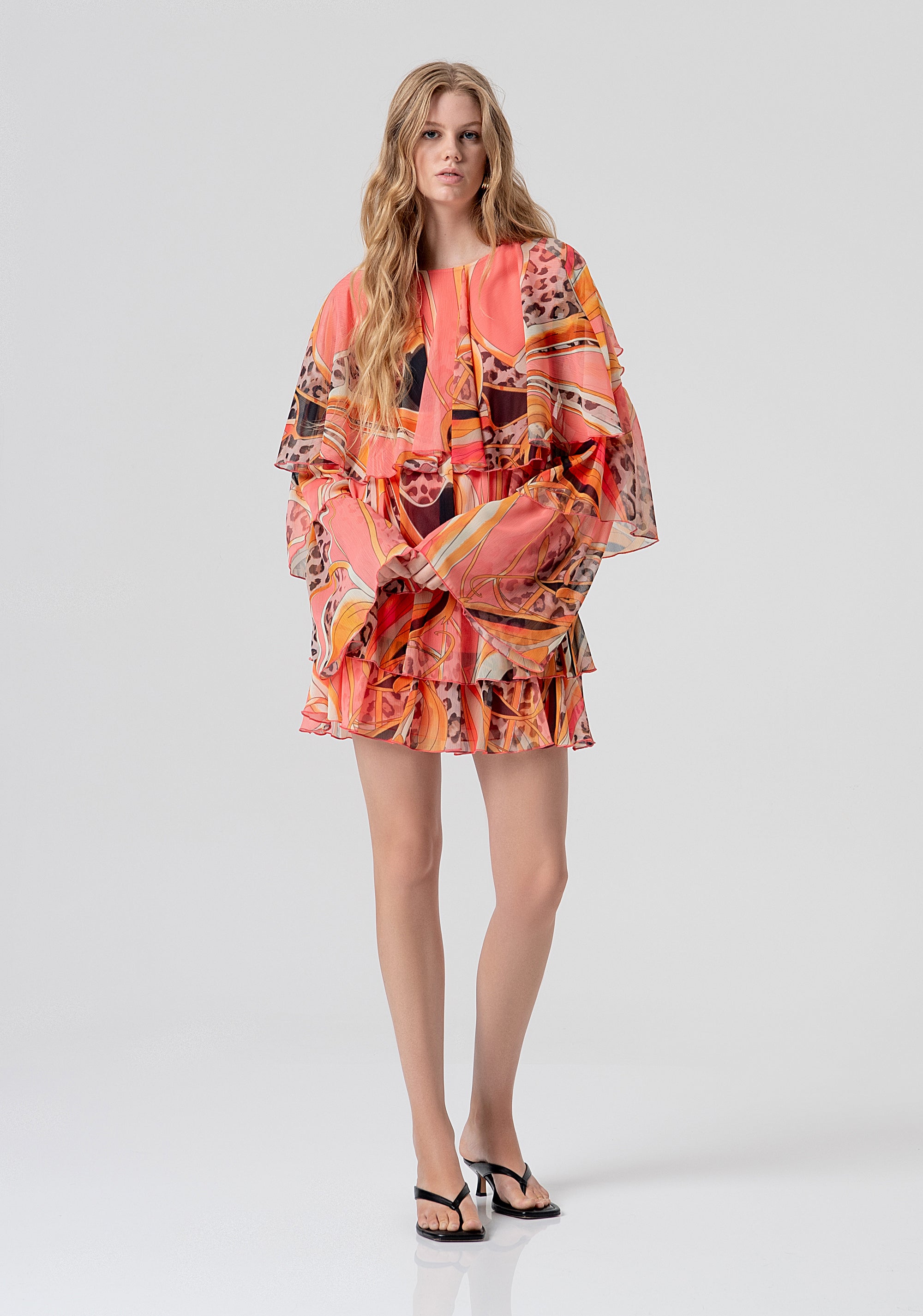 Abito linea ad A mini in fantasia FV26SD1002W412J8-222 Fracomina