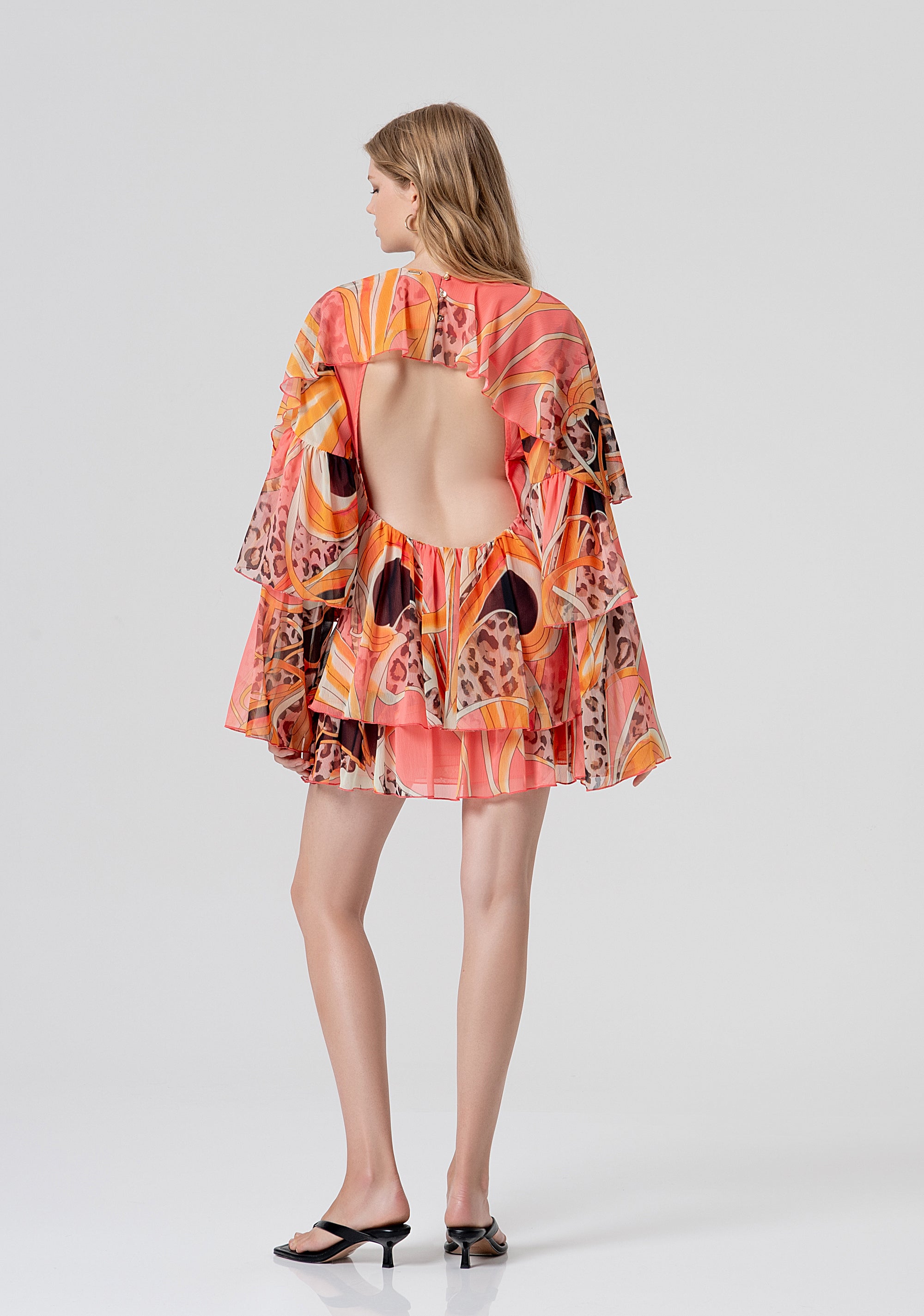 Abito linea ad A mini in fantasia FV26SD1002W412J8-222 Fracomina