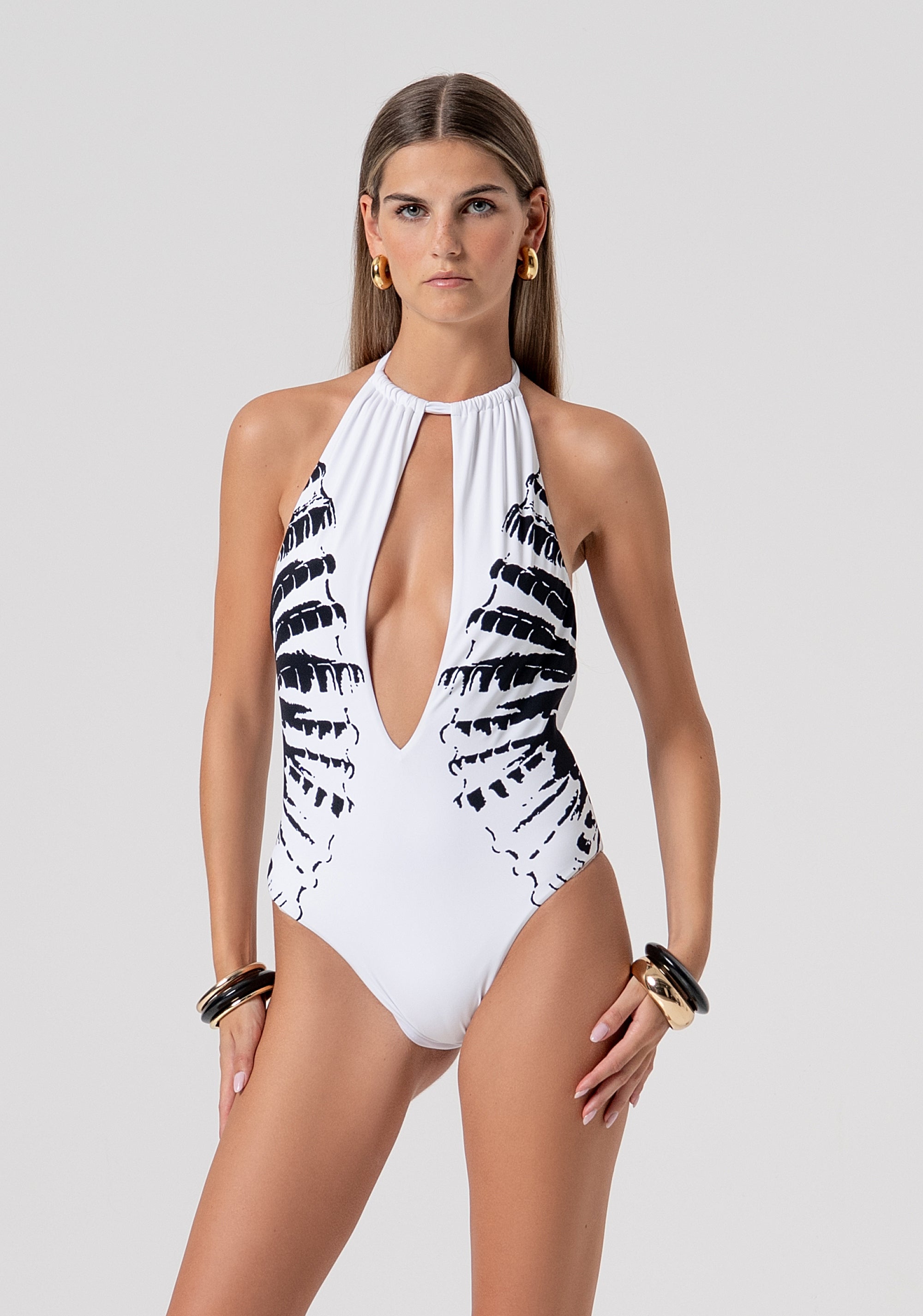 Costume intero con stampa FV26SN1004J493J4-053 Fracomina