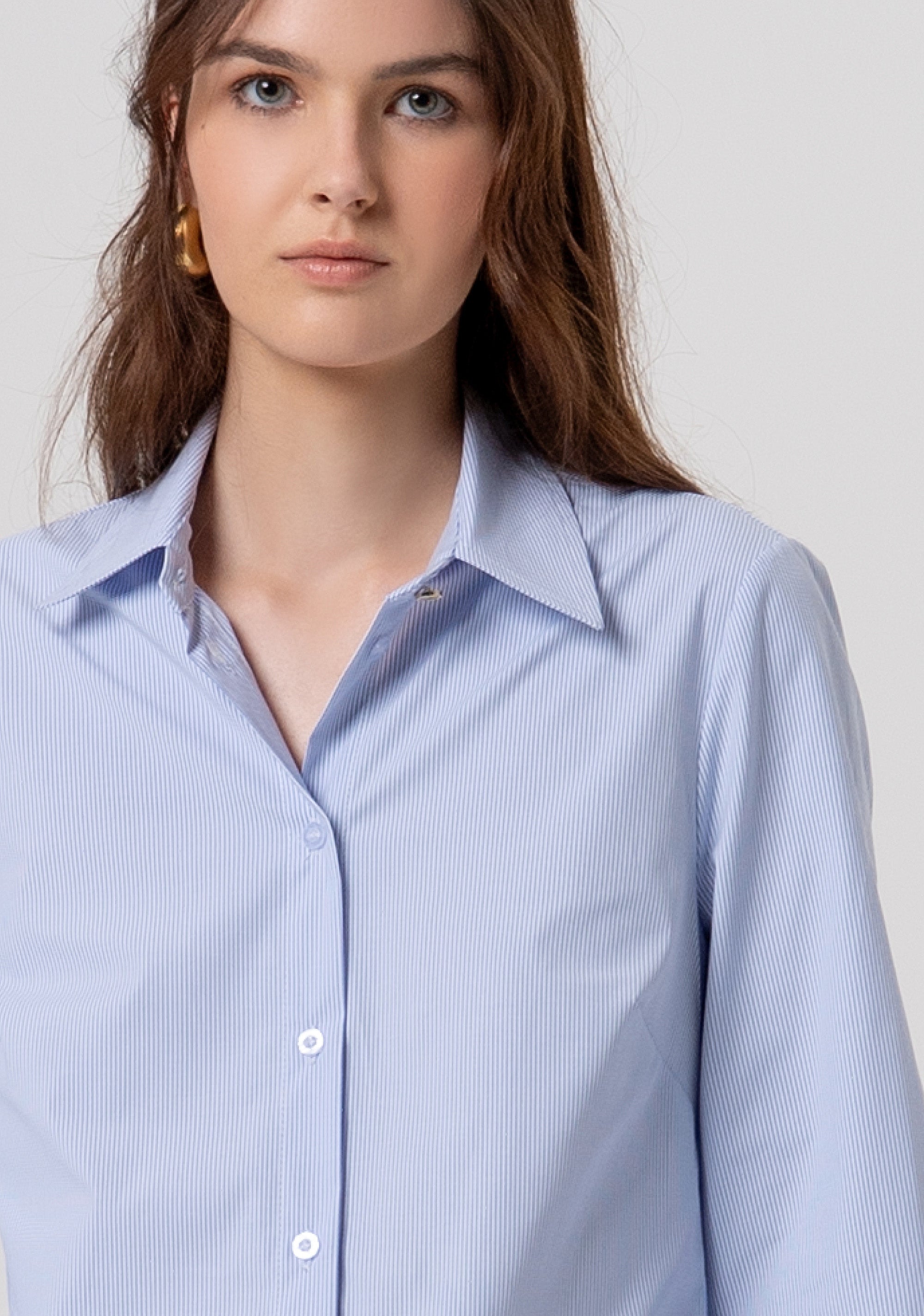 Camicia regular a righe FY26ST6040W837N8-176 Fracomina