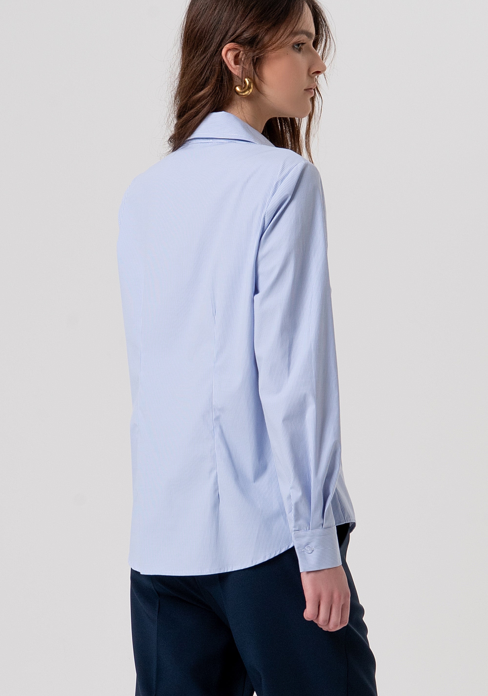 Camicia regular a righe FY26ST6040W837N8-176 Fracomina