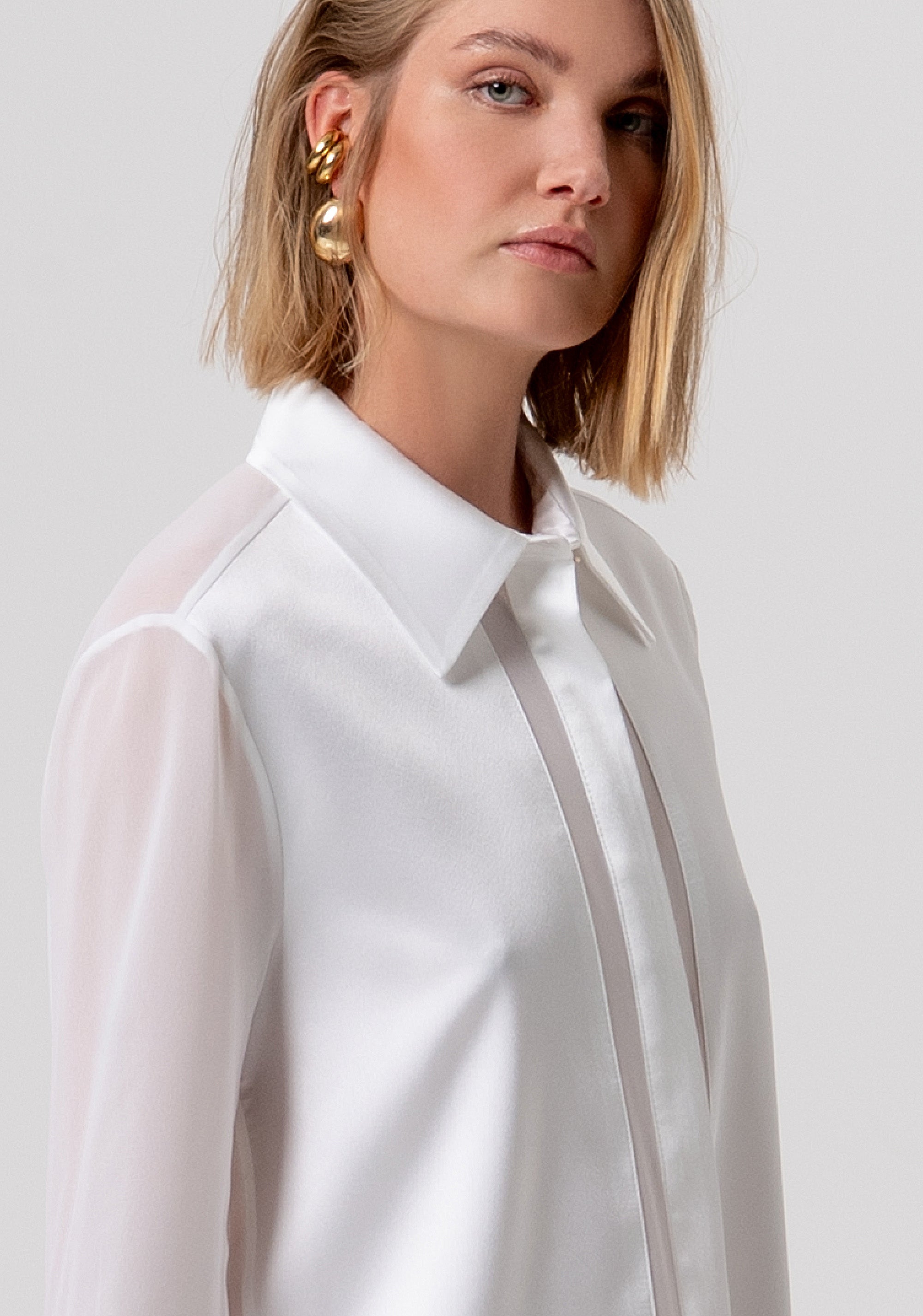 Camicia regular in mix di tessuti FY26ST6041W41201-108 Fracomina