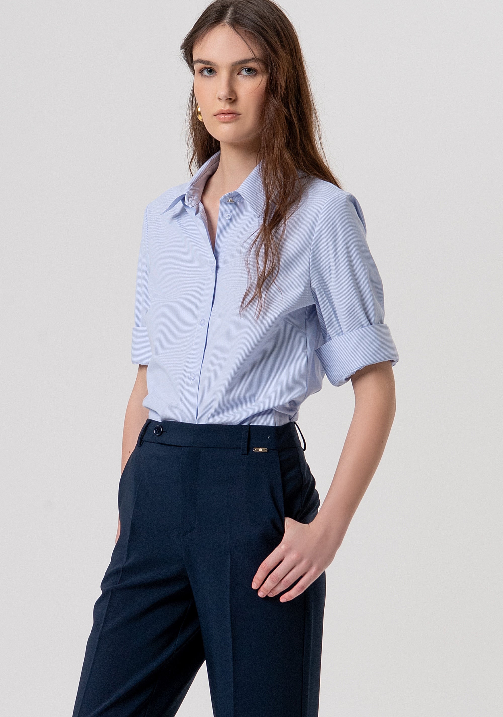 Pantalone regular a vita alta FY26SV2034W42901-117 Fracomina