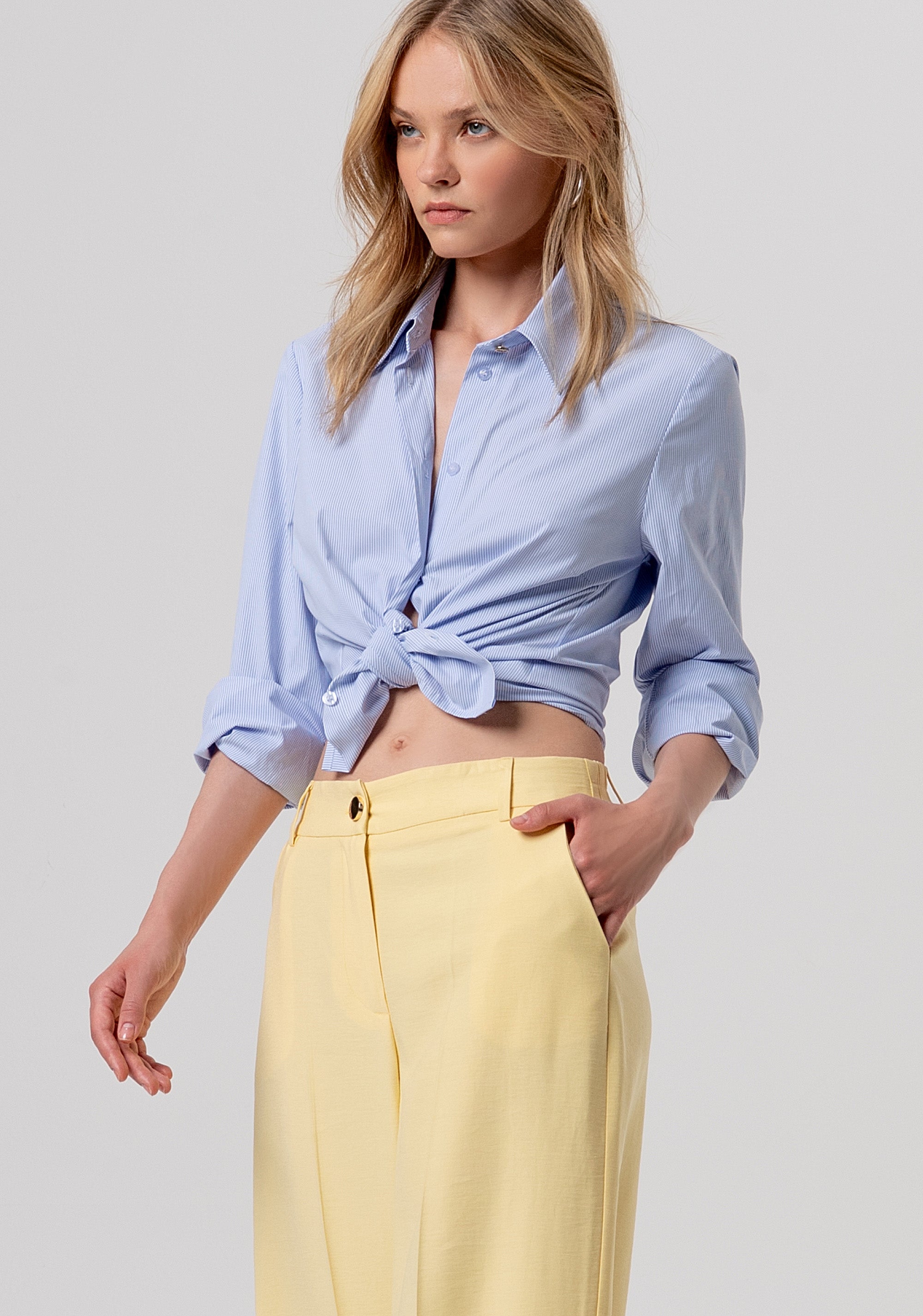 Pantalone flare a palazzo FY26SV3036W83601-184 Fracomina