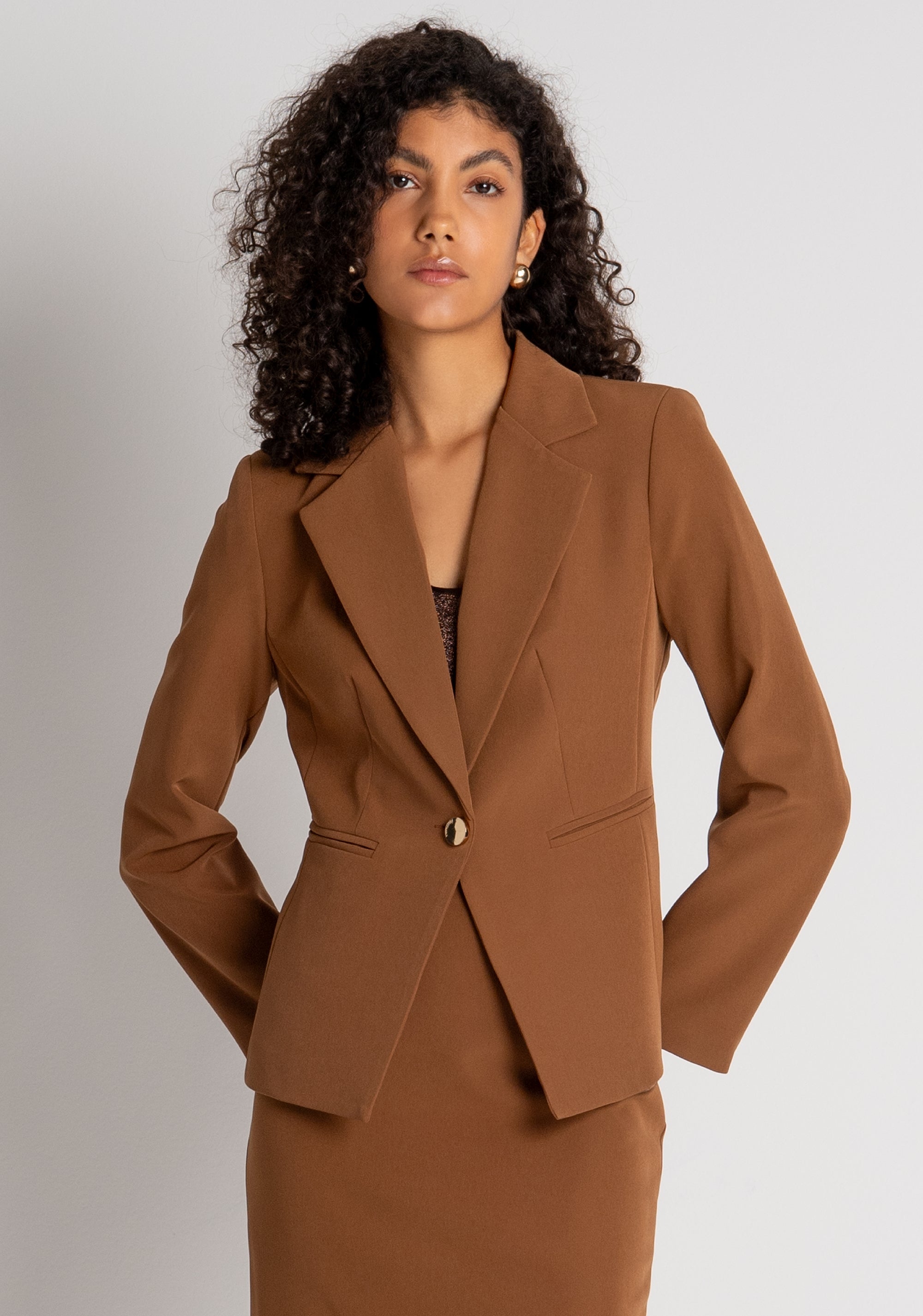 Blazer regular monopetto FRACOMINA — immagine 2 di 6
